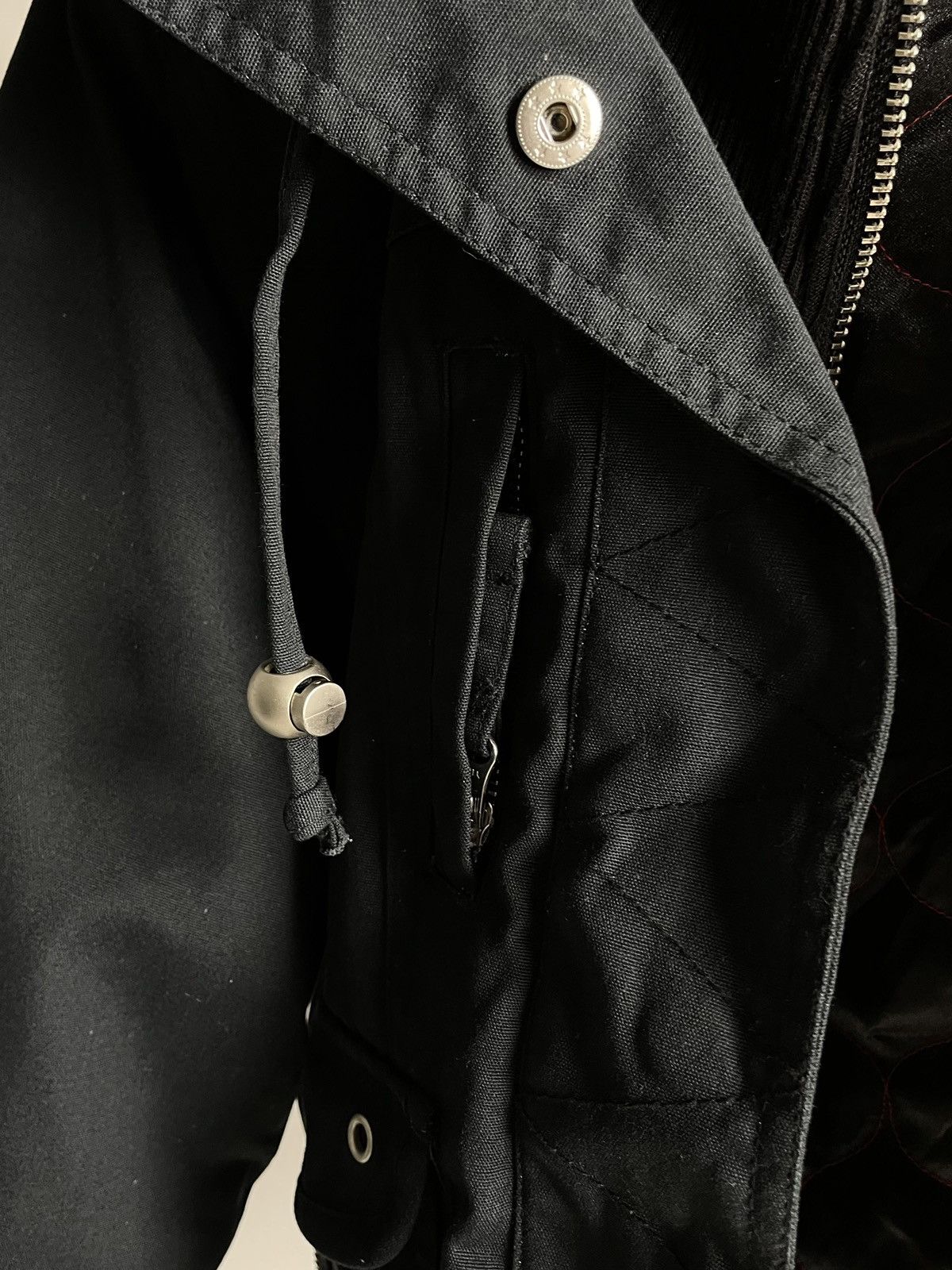 Japanese Brand Japanese Vintage Avantgarde Y2K Opium Black Bomber Jacket Size S / US 4 / IT 40 - 10 Thumbnail