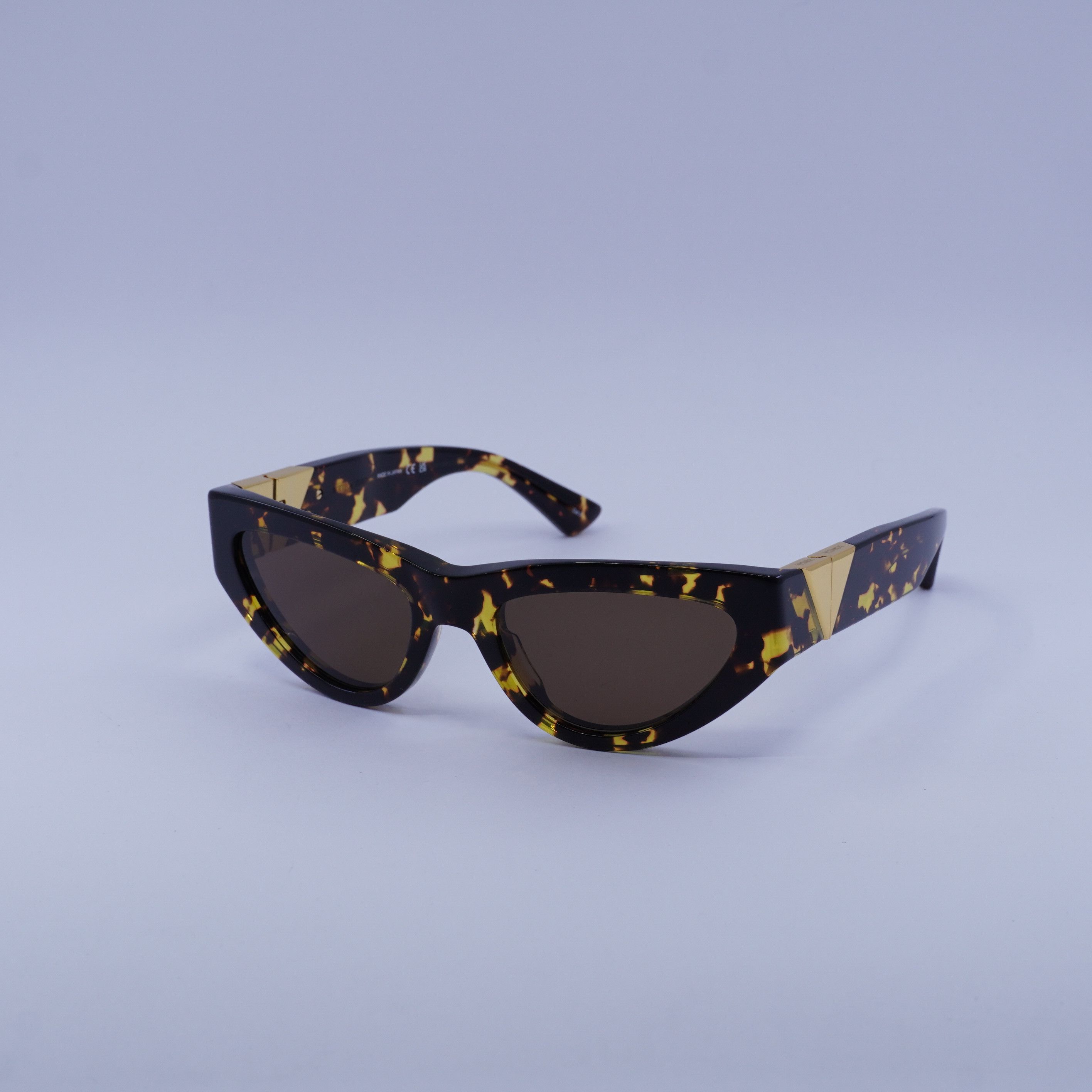 Bottega Veneta Bottega Veneta BV1176S 002 Sunglasses Havana Cat Eye Frame Size ONE SIZE - 1 Thumbnail
