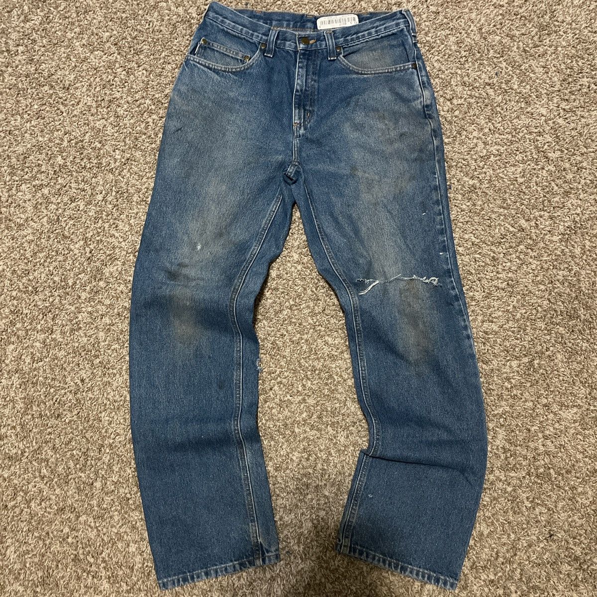 Carhartt × Vintage Baggy Carhartt Work Jeans Size US 31 - 1 Thumbnail