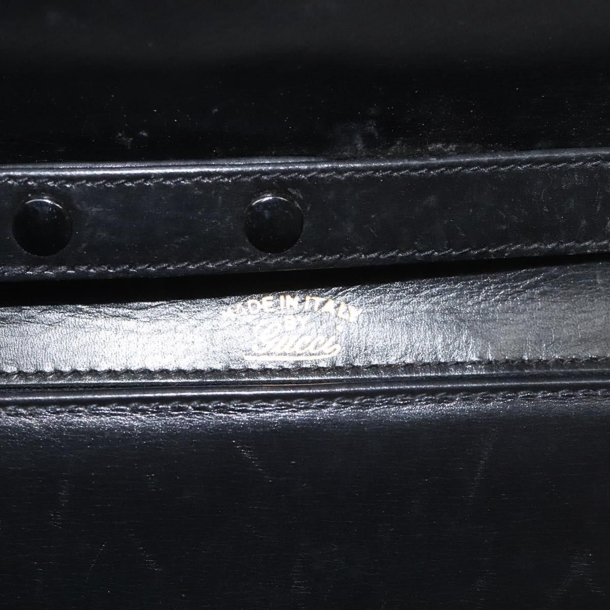 Gucci GUCCI Chain Shoulder Bag Leather Black Gold Size ONE SIZE - 16 Thumbnail
