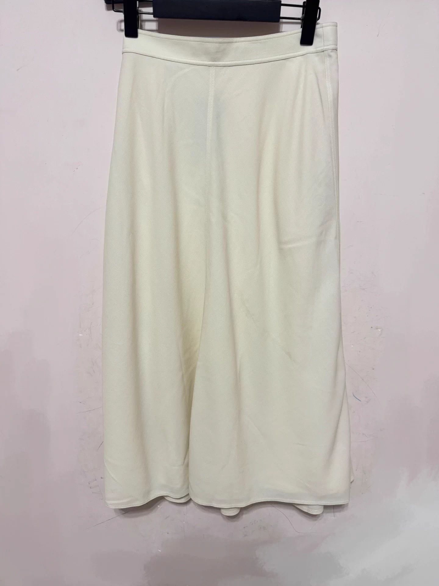 Polo Ralph Lauren Ralph Lauren Purple Label Cream Wool Crepe Skirt 4 NWT Size 28" / US 6 / IT 42 - 3 Thumbnail
