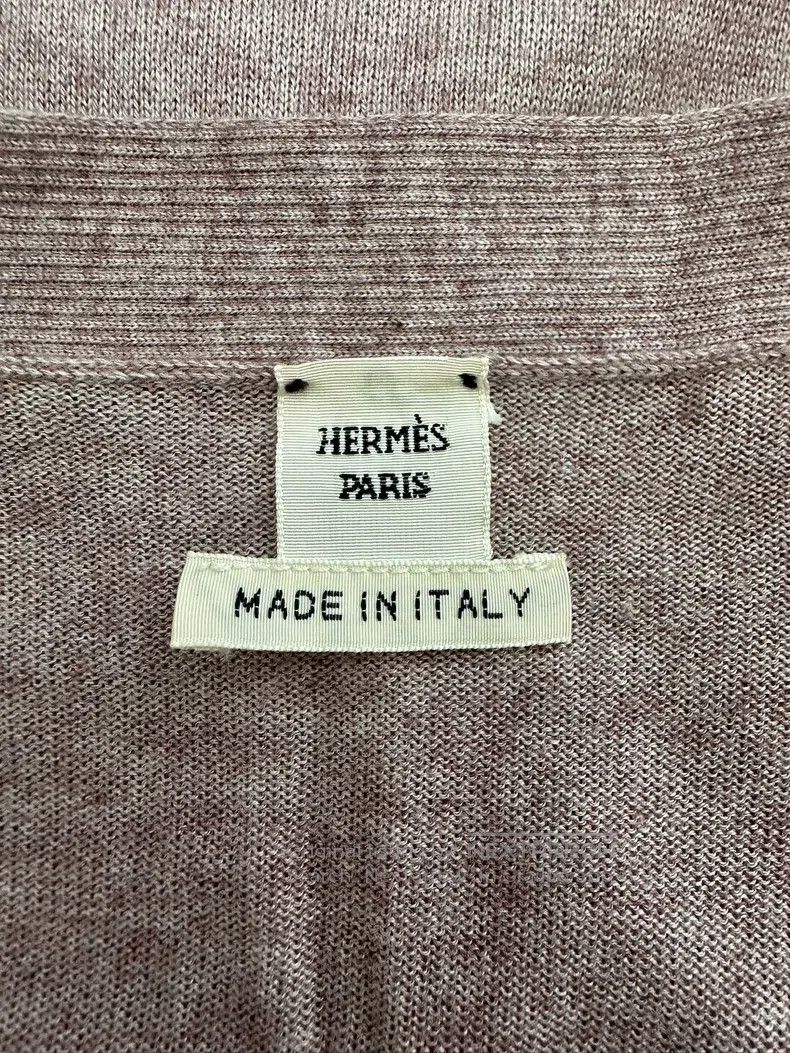 Hermes Hermes Slim Cashmere Open Front Long Sleeve Cardigan Jacke Size S / US 4 / IT 40 - 8 Thumbnail