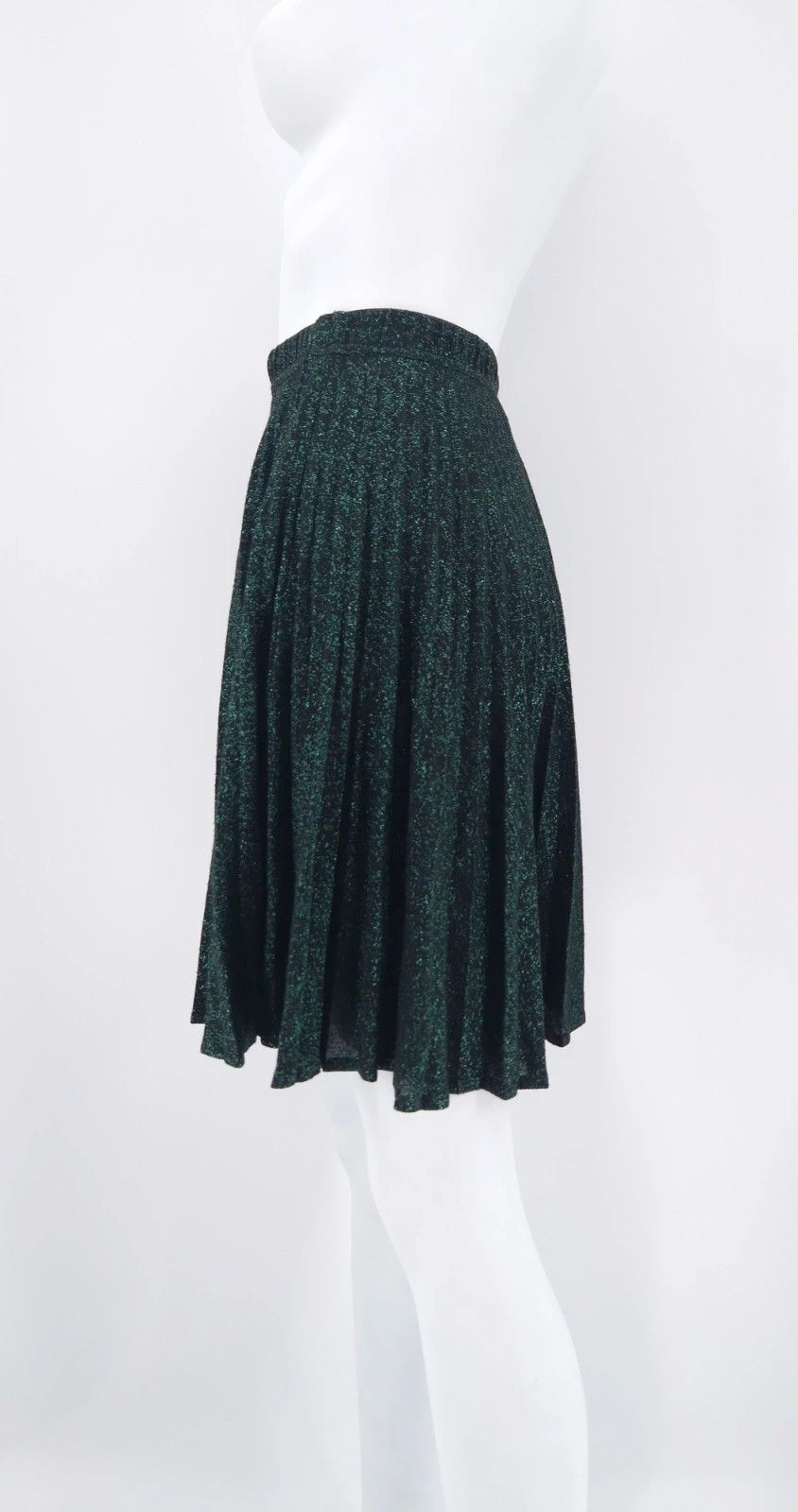Jean Paul Gaultier JPG 90s Archival Glitter Pleated Skirt Size 28" / US 6 / IT 42 - 8 Thumbnail