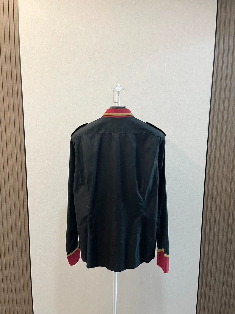 Gucci Gucci Size 43 Black color-blocked long-sleeved shirt 2502- Size US S / EU 44-46 / 1 - 2 Thumbnail