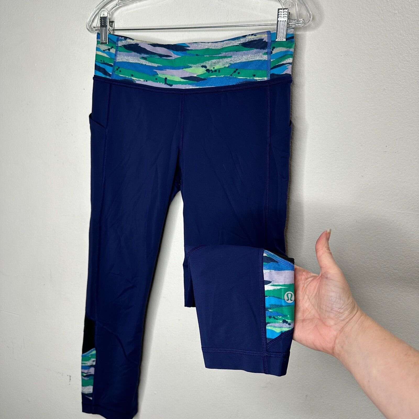 Lululemon Lululemon Pace Rival Hero Blue Seven Wonders Crop Legging 8 Size 30" / US 8 / IT 44 - 4 Thumbnail