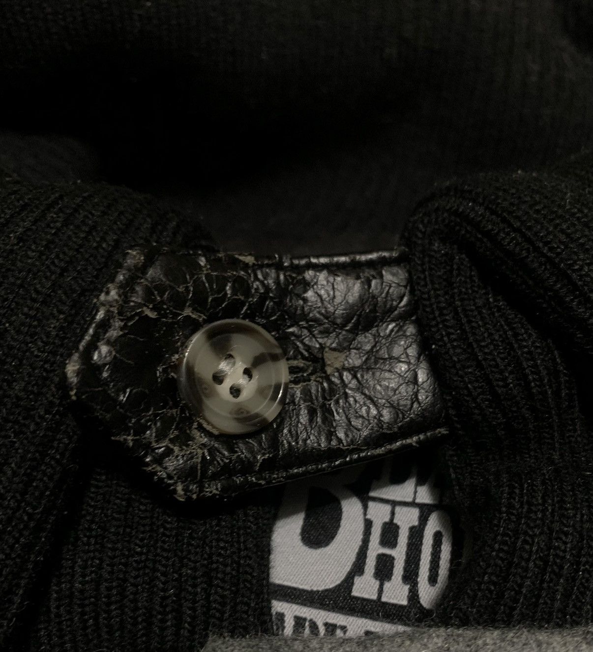 If Six Was Nine Japanese Brand Black Horse Wool Bomber Jacket Size US L / EU 52-54 / 3 - 7 Thumbnail