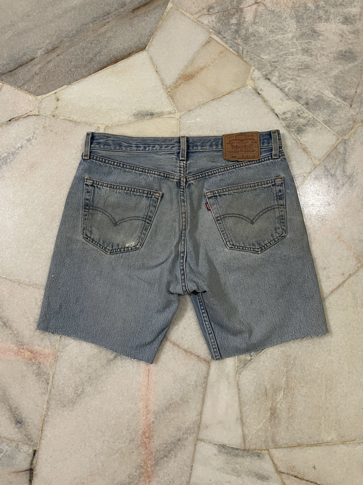 Levi's Vintage Clothing Vintage 00s Levis 501 Denim Shorts / Vintage Levis 501 Size US 34 / EU 50 - 10 Thumbnail