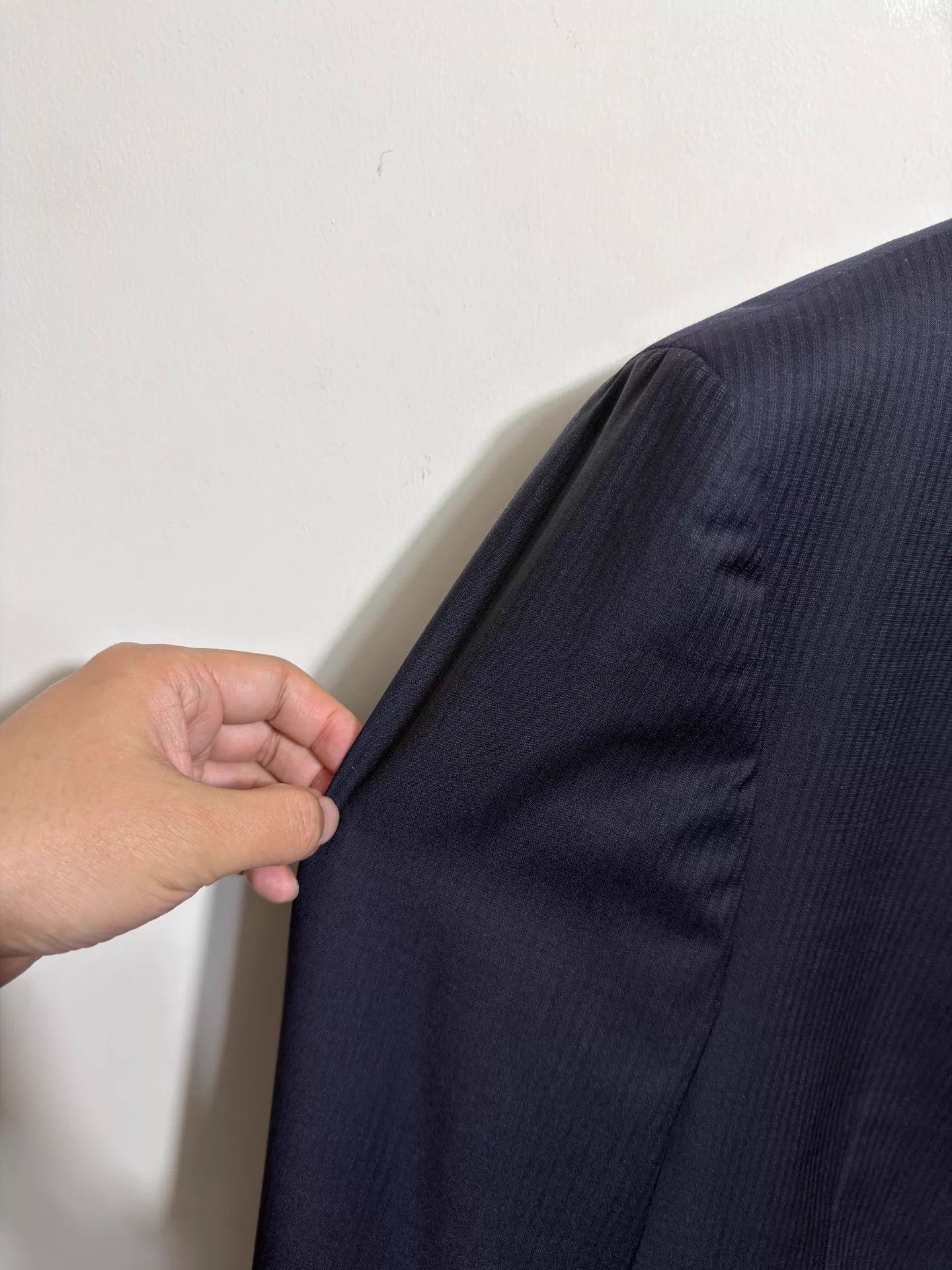 Hugo Hugo Boss Black Label Slim Navy Stripe Blazer 56 Size US XL / EU 56 / 4 - 4 Thumbnail