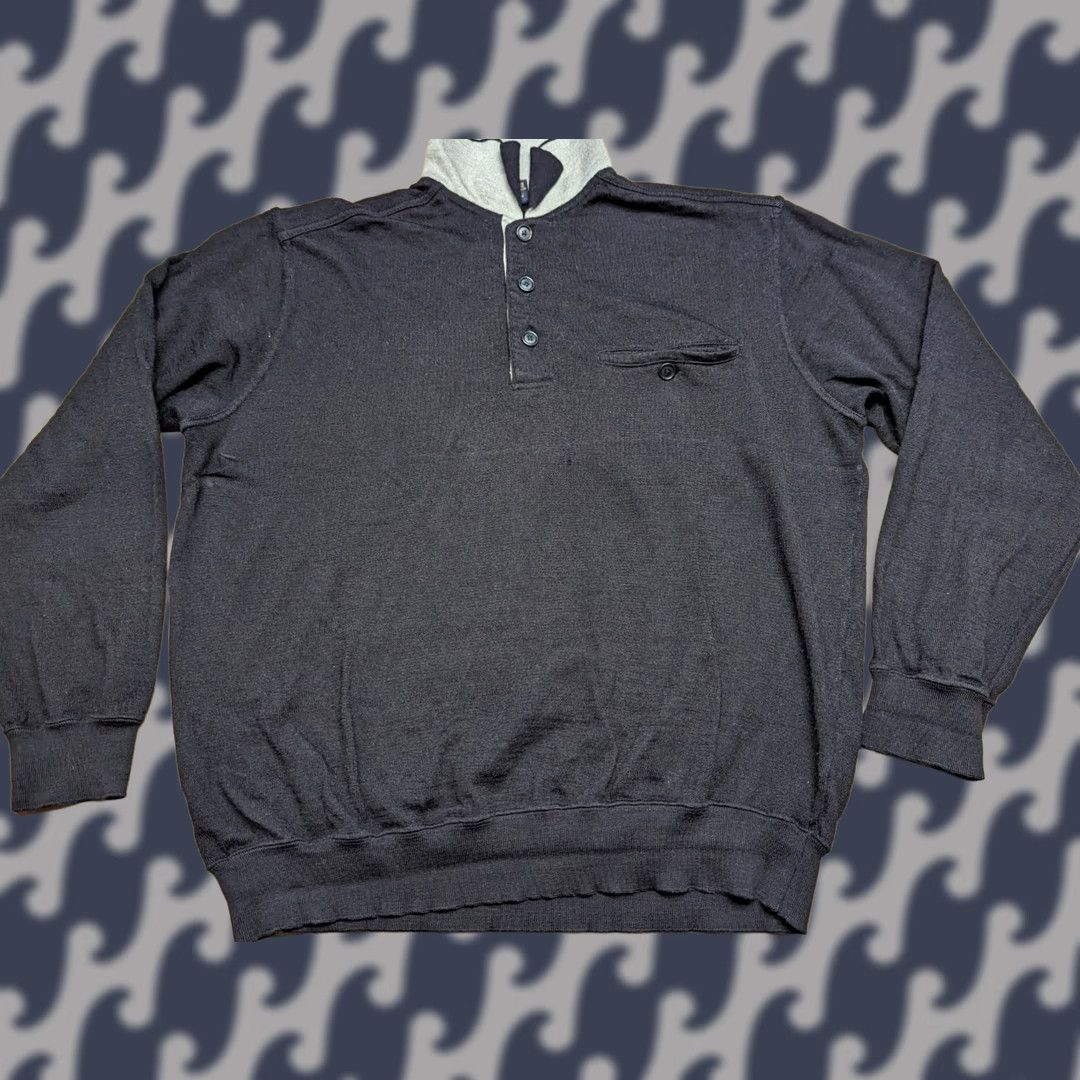 Paul & Shark Paul & Shark Mens Sweater Pullover Turtleneck Wool Knit Black M Size US M / EU 48-50 / 2 - 1 Thumbnail