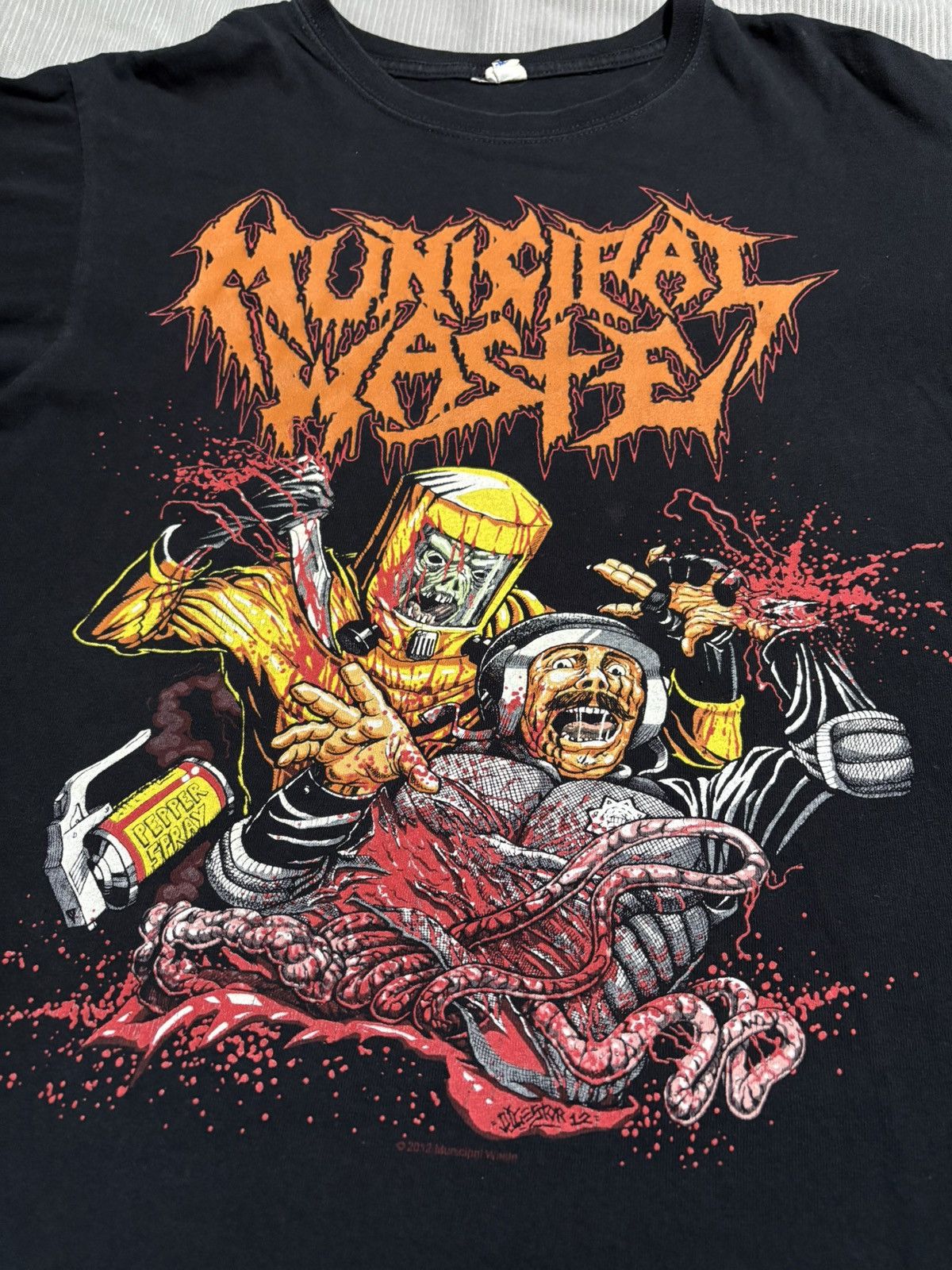 Band Tees M Municipal Waste Concert T-Shirt Black Metal band zombie Size US M / EU 48-50 / 2 - 3 Thumbnail