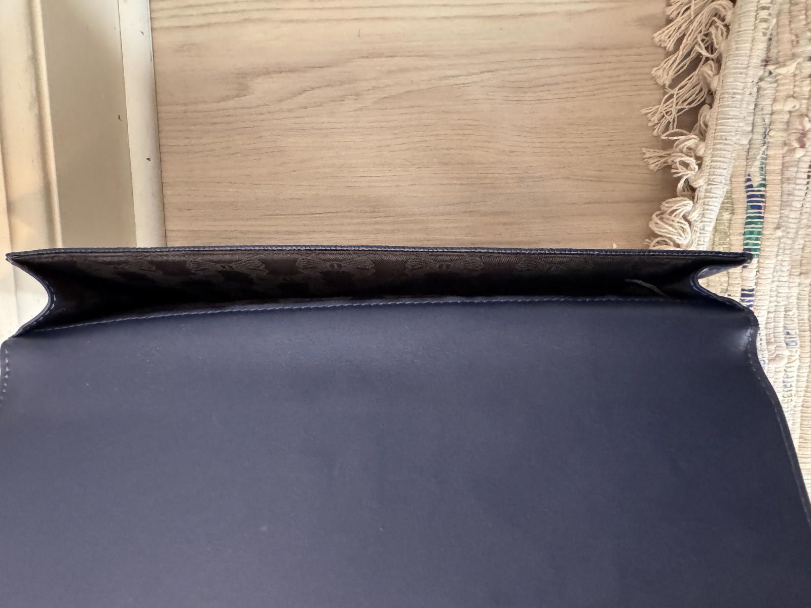 Ted Baker Ted Baker Krystan Leather Envelope Clutch- Navy Size ONE SIZE - 7 Thumbnail