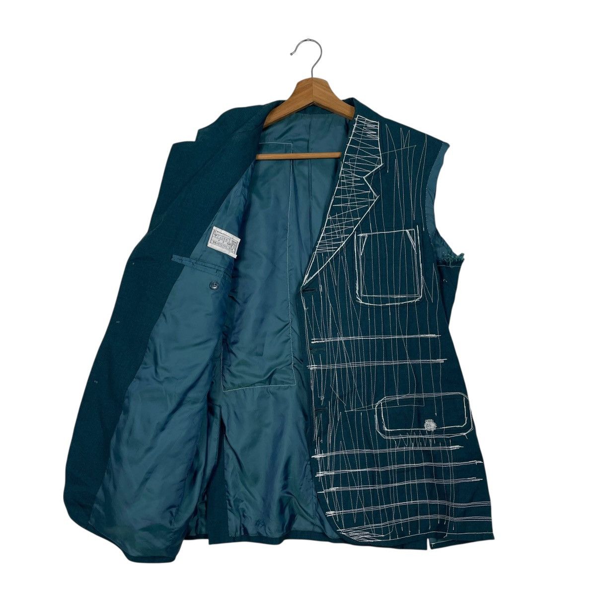 Japanese Brand Nice Design Arty Print With Colourful Stroke Blazer Jacket Size US M / EU 48-50 / 2 - 10 Thumbnail
