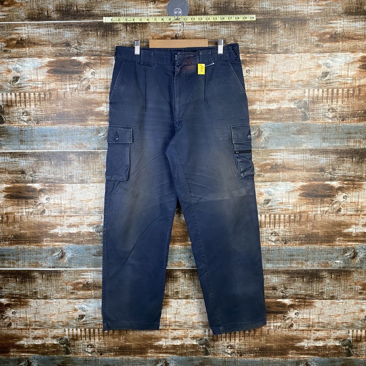 Japanese Brand DL Japanese Brand Blue Cargo Multipocket Pants #C945 Size US 32 / EU 48 - 1 Thumbnail