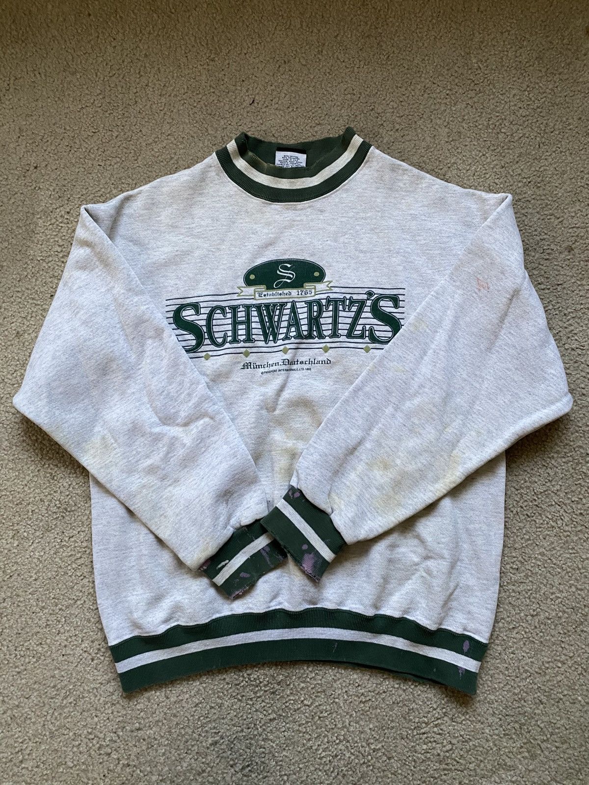 Vintage Vintage distressed sweatshirt Size US L / EU 52-54 / 3 - 2 Thumbnail