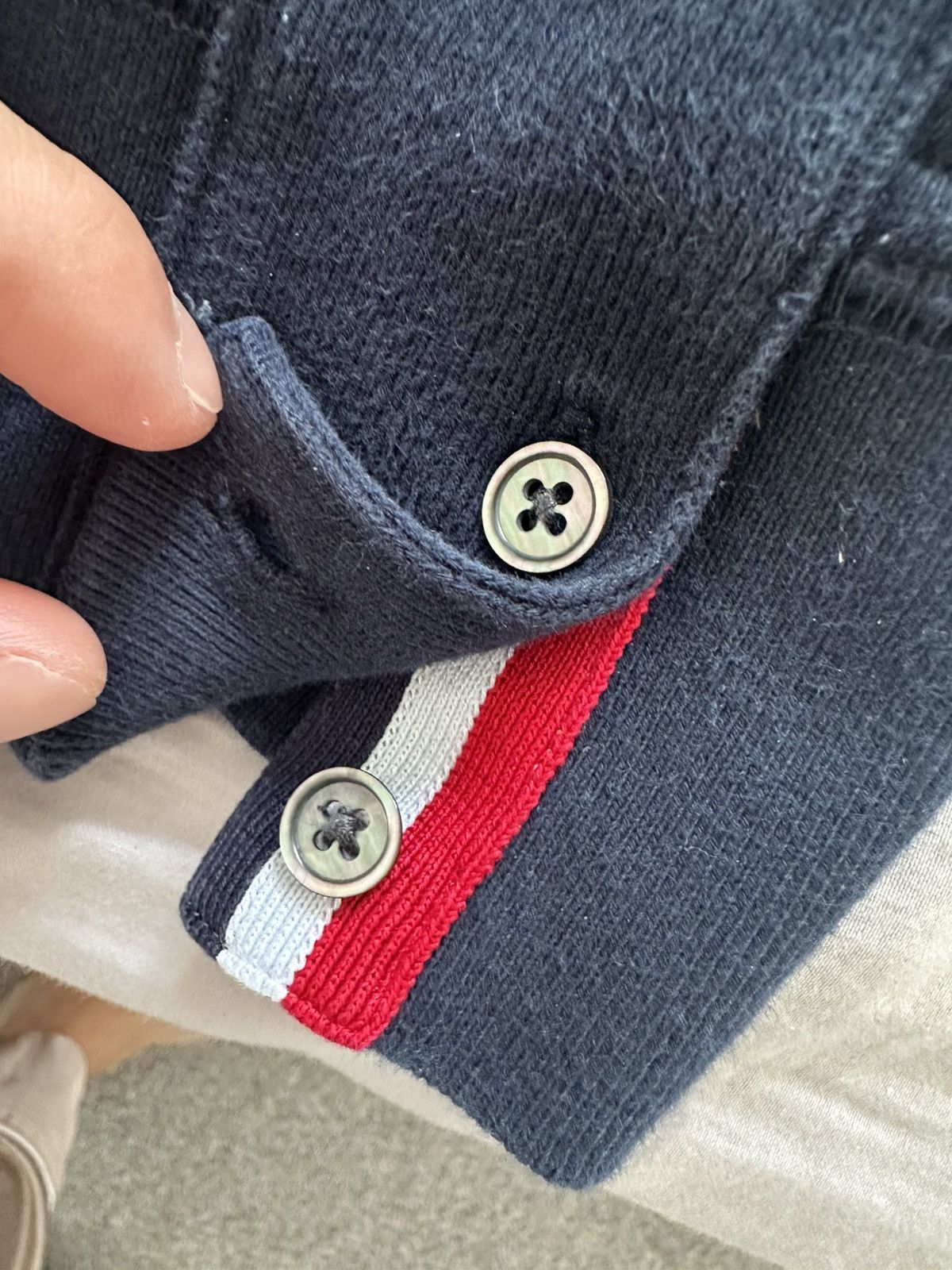 Thom Browne Thom Browne 4-Bar Stripe Sweatshirt Size 4 Navy Cotton Size US M / EU 48-50 / 2 - 4 Thumbnail