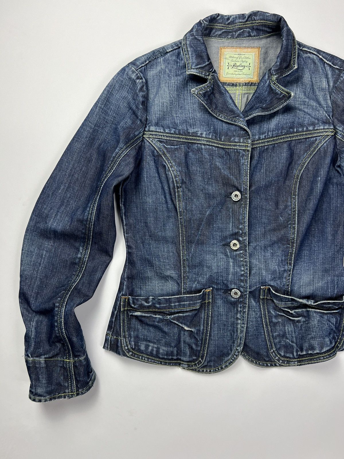 Replay Stylish Women's Replay Denim Jacket Size M / US 6-8 / IT 42-44 - 3 Thumbnail