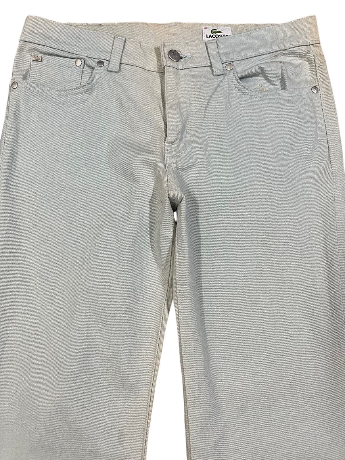 Lacoste × Le Grande Bleu (L.G.B.) × Retrofit Vintage Lacoste Faded Y2K Flare Denim Size US 30 / EU 46 - 2 Thumbnail