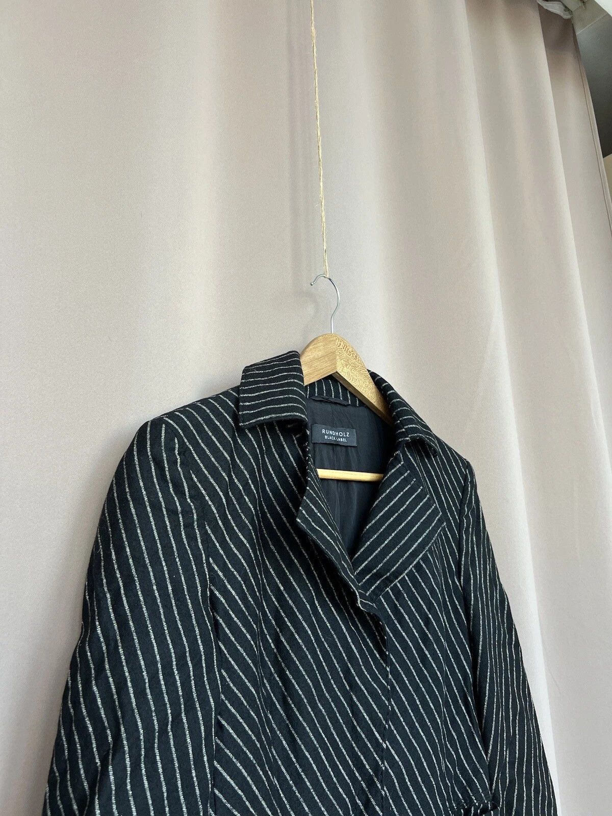 Rundholz Rundholz Black Label Striped Wool Blazer Womens Size L Size L / US 10 / IT 46 - 3 Thumbnail