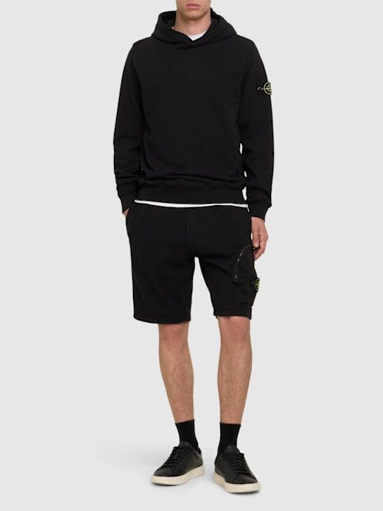 Stone Island o1lsvrm0425 Cotton Logo Patch Hoodie in Black Size US XXL / EU 58 / 5 - 3 Thumbnail