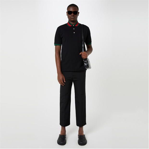 Gucci Web Collar Polo Shirt Size US M / EU 48-50 / 2 - 4 Thumbnail