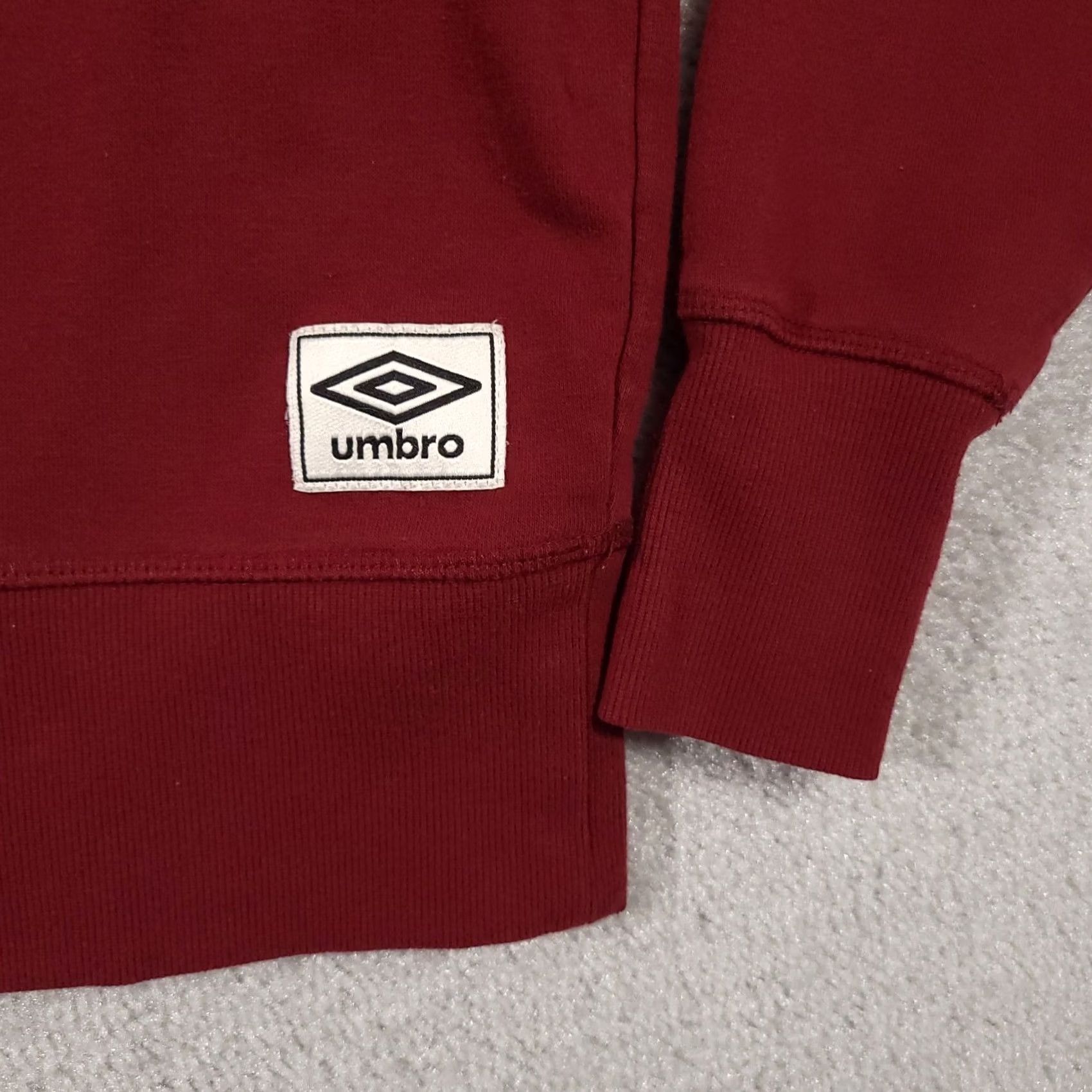 Umbro VINTAGE Umbro Raglan Logo Embossed Pullover Hoodie Women's Large Red Short Sweatshirt Ballpark? Size L / US 10 / IT 46 - 5 Thumbnail