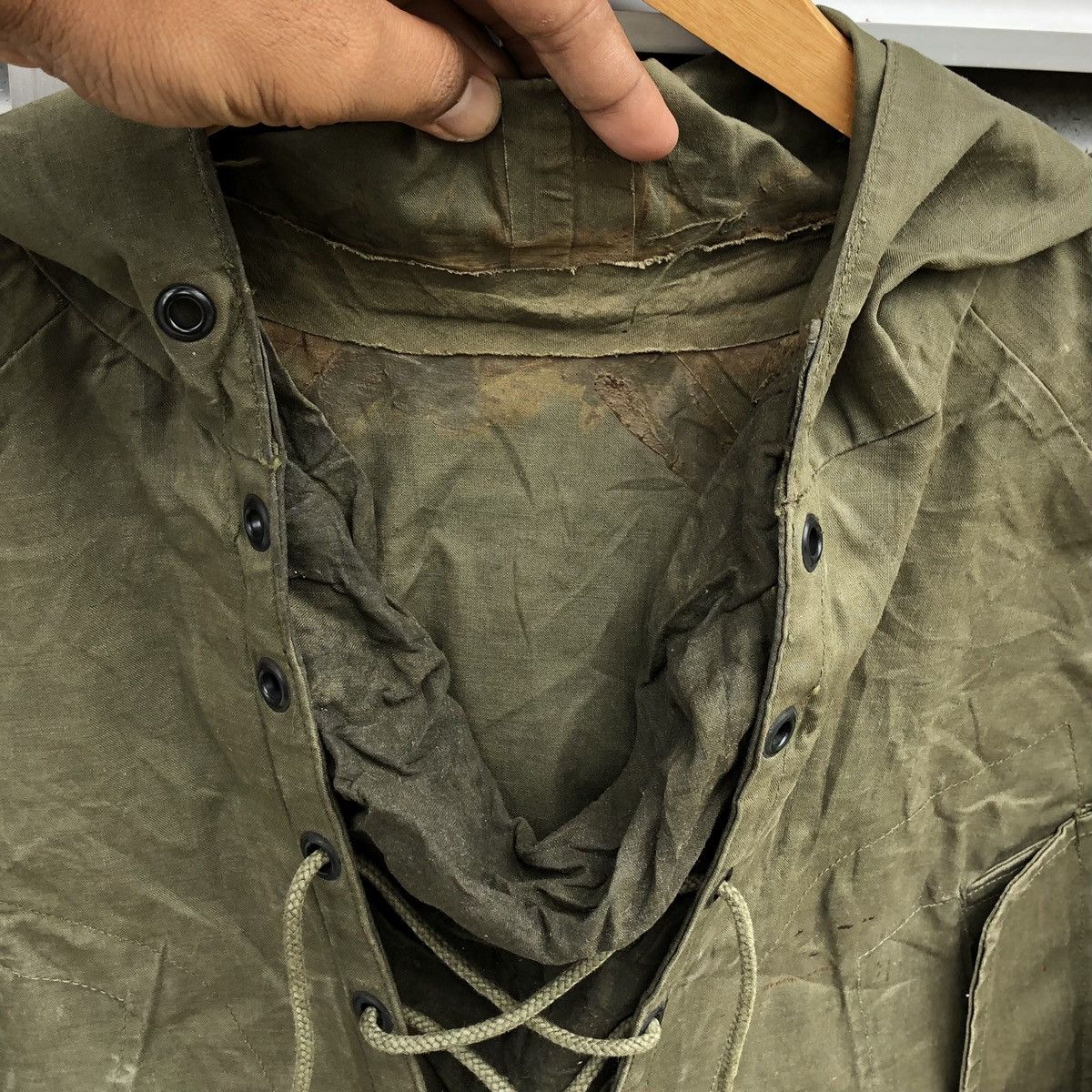 Vintage VTG USArmy Vietnam Era Wet Weather Thrashed Distressed Parka Size US M / EU 48-50 / 2 - 13 Thumbnail
