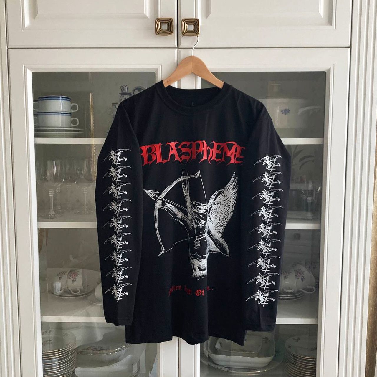 Band Tees Longsleeve Blasphemy - Fallen Angel of Doom / black metal Size US L / EU 52-54 / 3 - 1 Thumbnail
