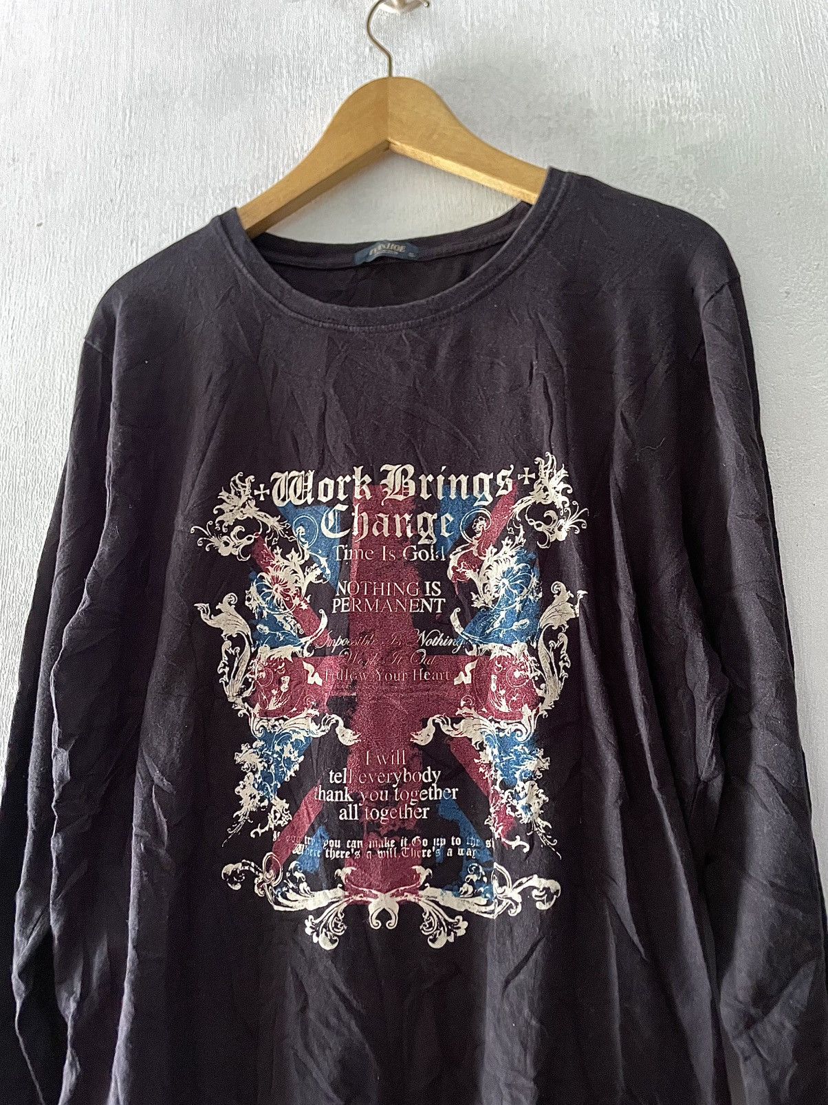 If Six Was Nine Japanese Ivanhoe Poem UK Flag Grunge Ifsix Lgb Stylr Size US M / EU 48-50 / 2 - 2 Thumbnail
