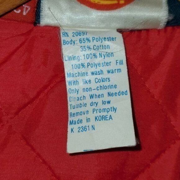 Dickies Dickies Quilted Insulated Blue Pocketed Zippered Full Sz. 42 Size US L / EU 52-54 / 3 - 11 Thumbnail