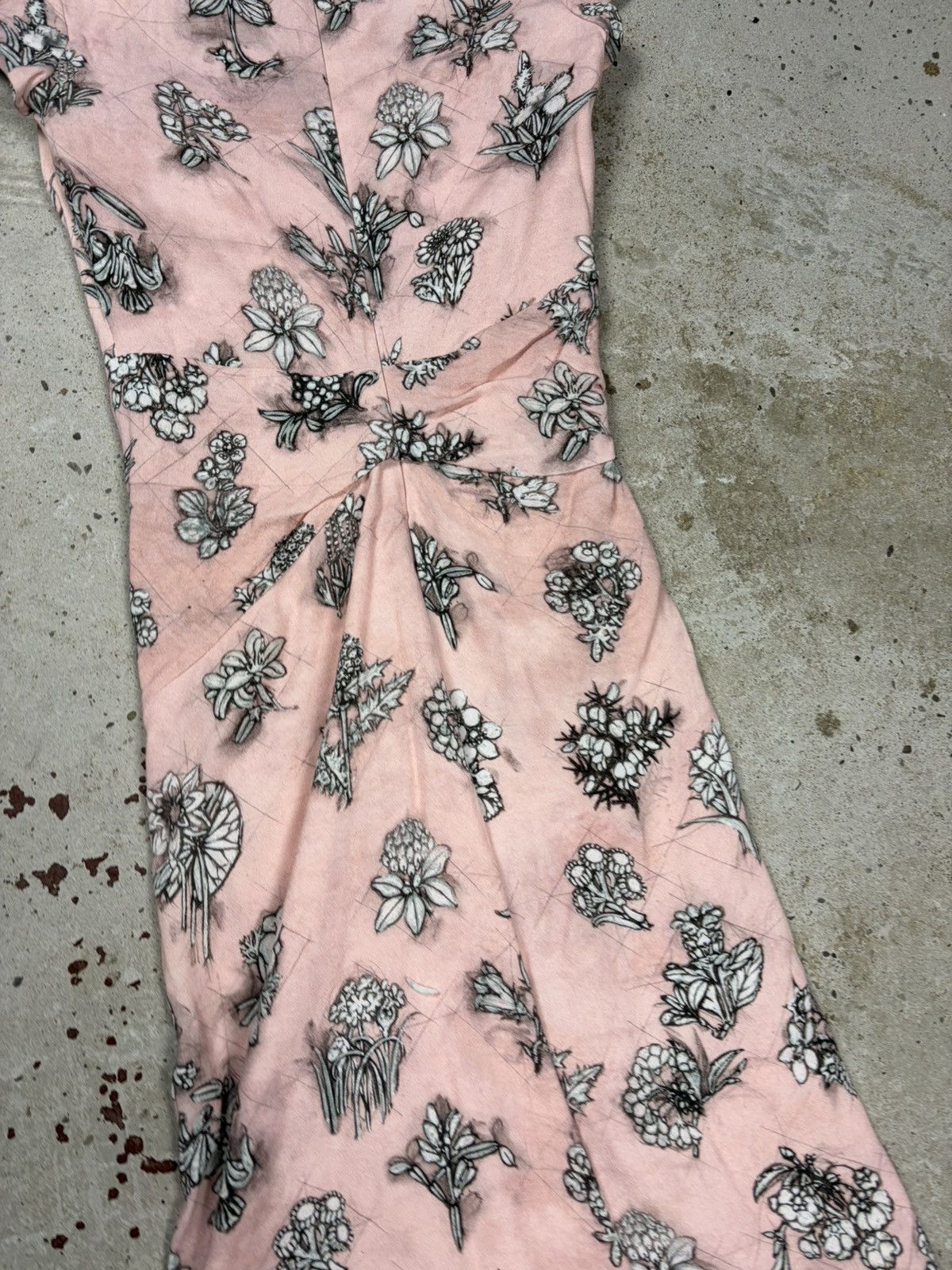 Vivienne Westwood Vivienne Westwood Red Label 2013 Pink Floral Print Dress Size M / US 6-8 / IT 42-44 - 17 Thumbnail