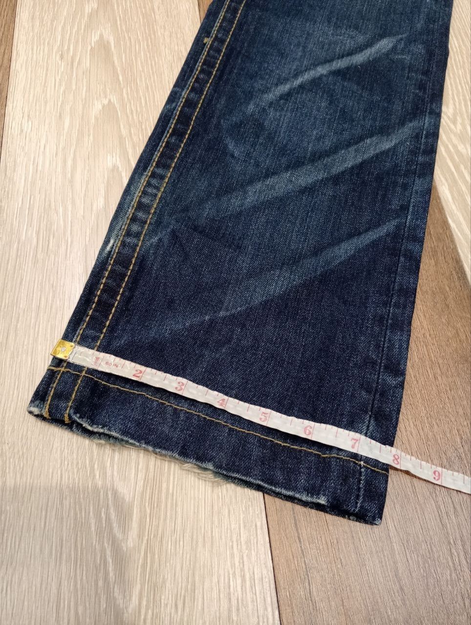 Japanese Brand LOLITA JEANS BLUE WASHED DENIM COTTON LEATHER POCKET PANTS Size US 28 / EU 44 - 17 Thumbnail