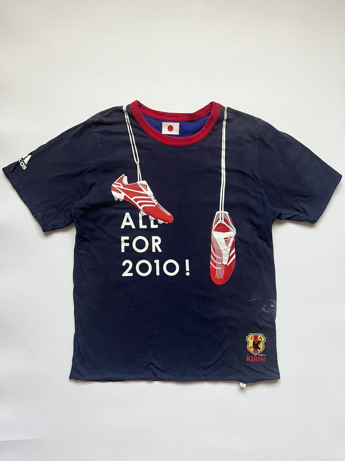 Adidas × Japanese Brand × Vintage Vintage 2007 Reversible JFA Tshirt 10 By Adidas / Kirin Size US L / EU 52-54 / 3 - 2 Thumbnail