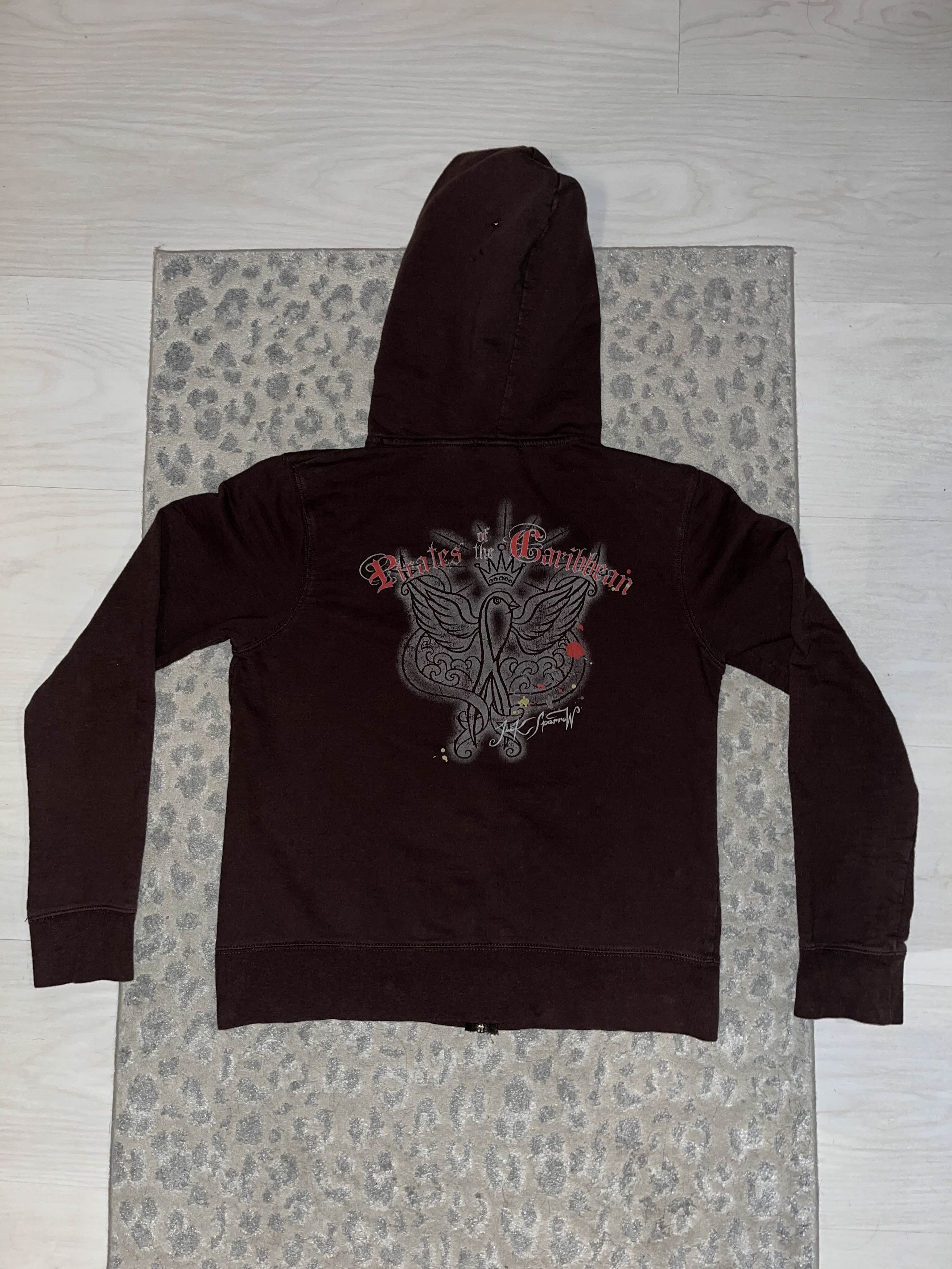Disney × Vintage Y2K Ed Hardy Style Pirates of the Caribbean Disney Zip-Up Size US S / EU 44-46 / 1 - 1 Thumbnail
