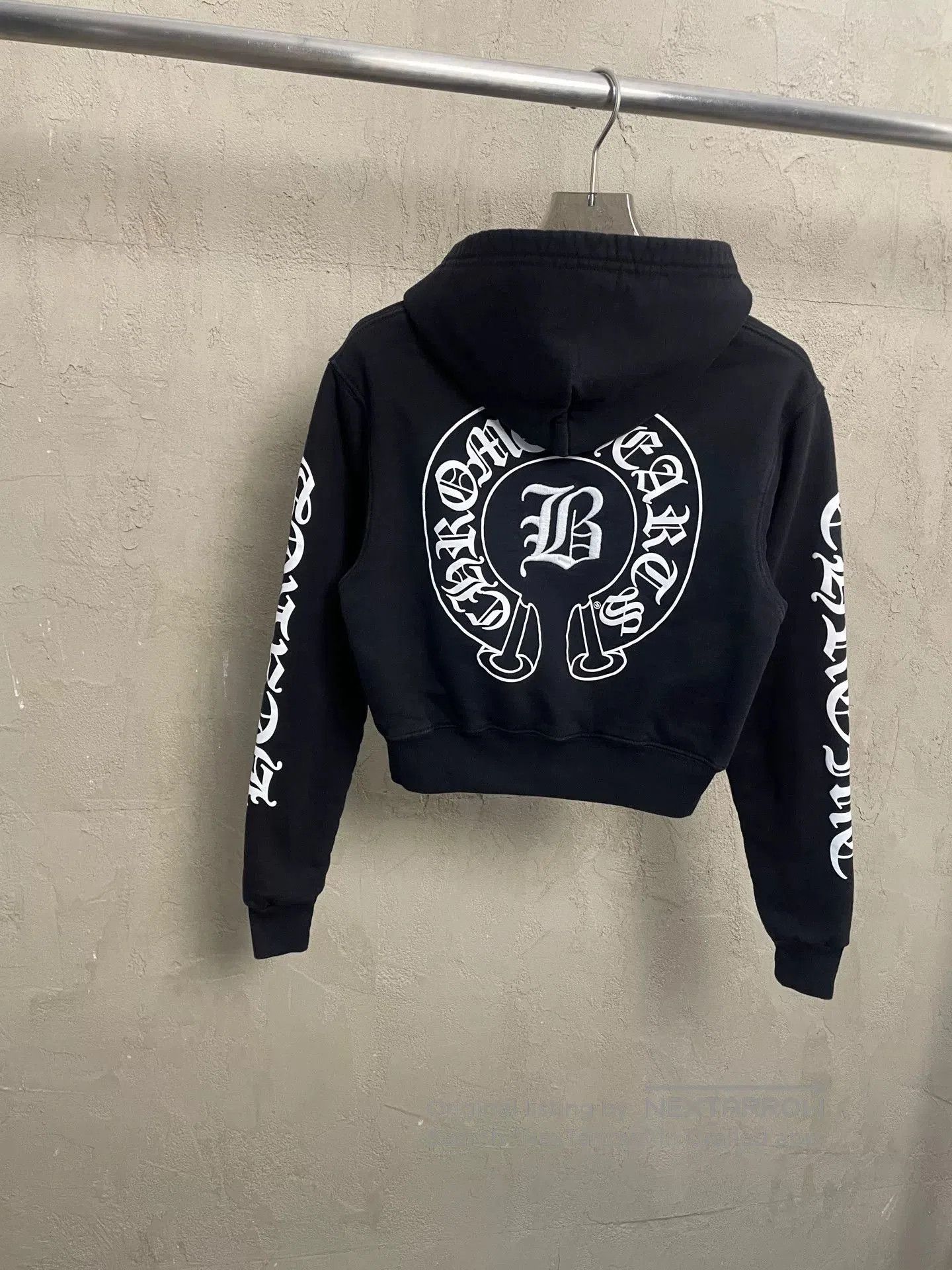 Chrome Hearts Chrome Hearts Bella Collaborative Black Cropped Hoodie. Size US XS / EU 42 / 0 - 3 Thumbnail