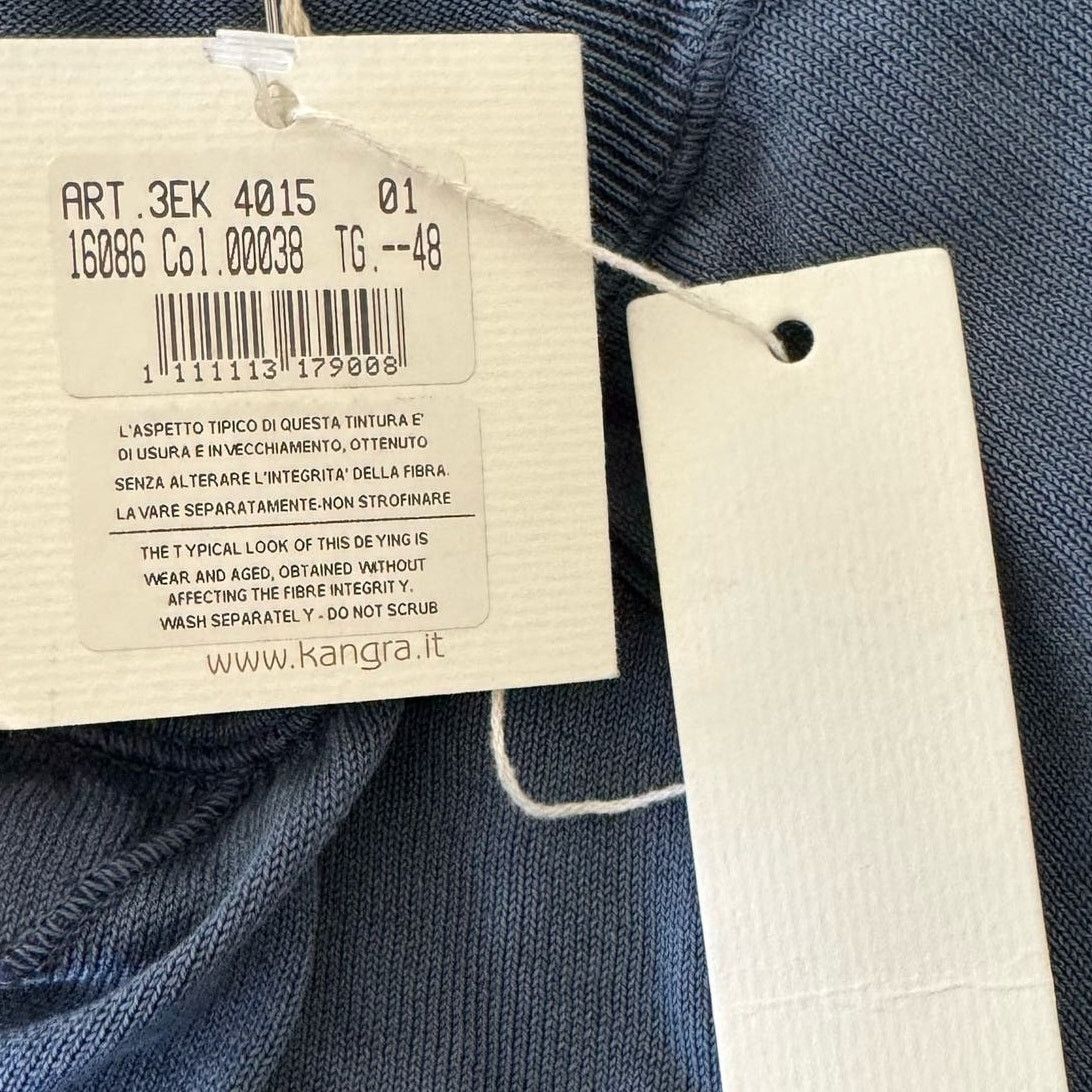 Other KANGRA 100% Cotton Crewneck Sweater Slate Blue Size 48 Size M / US 6-8 / IT 42-44 - 5 Thumbnail