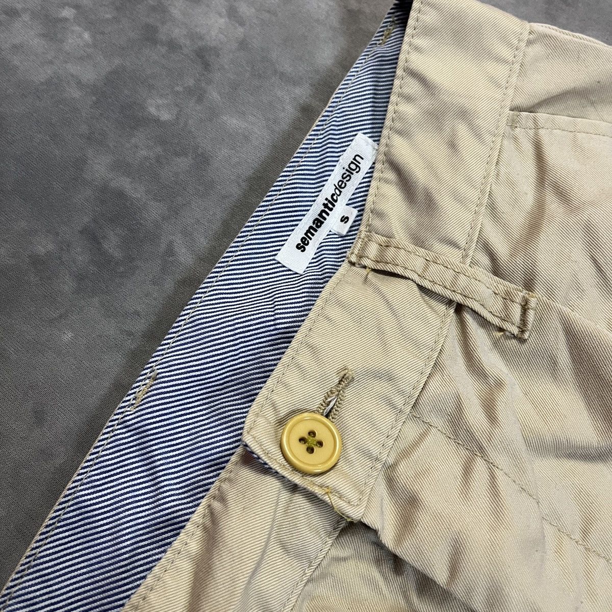 semanticdesign SEMANTIC DESIGN JAPANESE BASIC KHAKI CHINO PANTS ARCHIVE Size US 27 - 3 Thumbnail