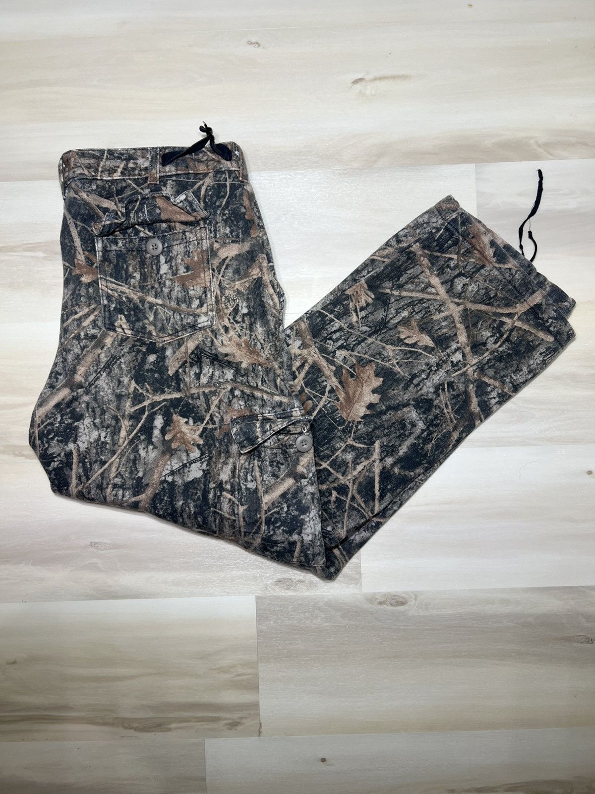 Realtree Vintage True Timber Size Large Camo Cargo Fleeced Lined Size US 34 / EU 50 - 1 Thumbnail
