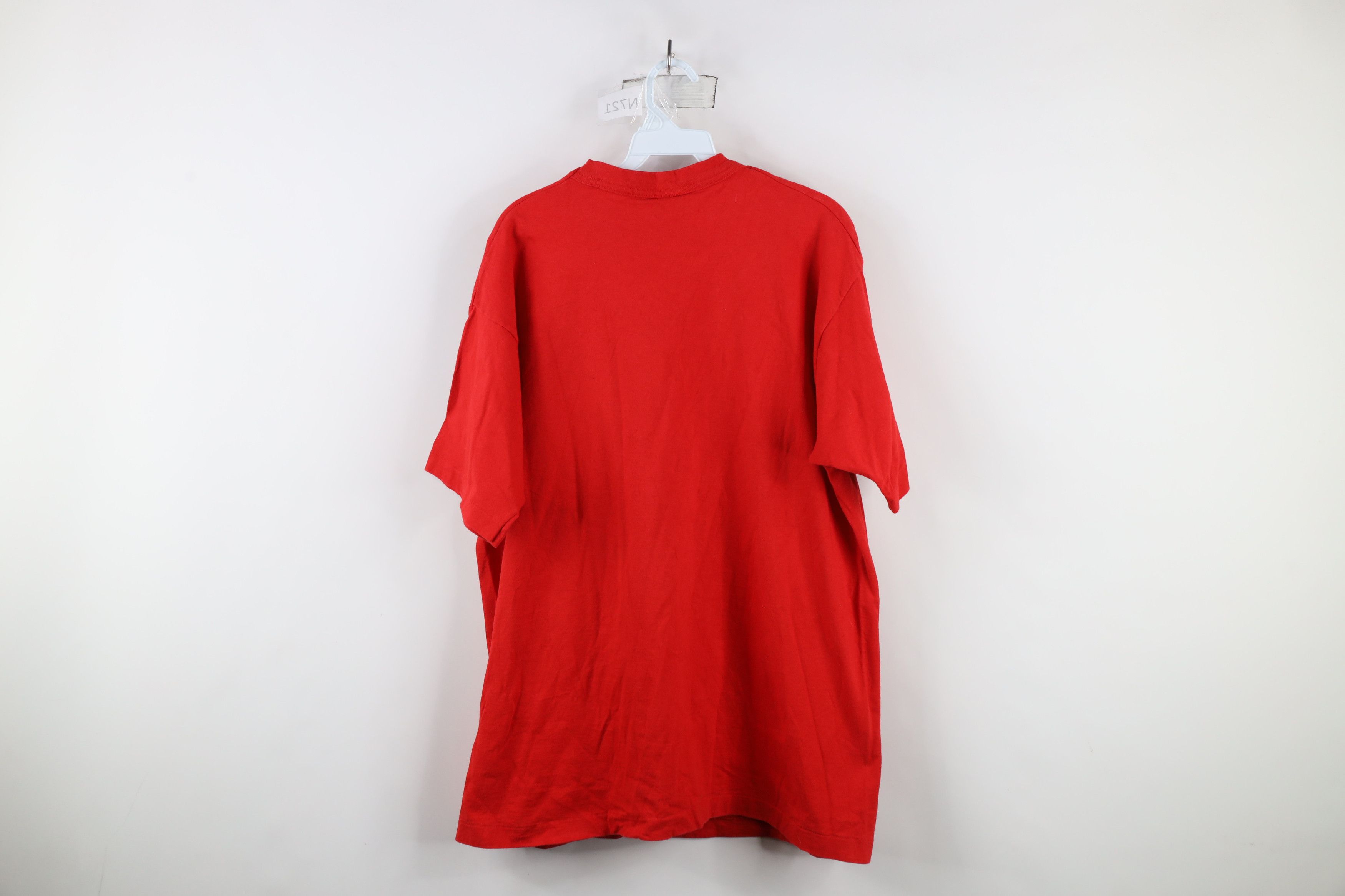Disney × Vintage Vintage 90s Disney Country Mickey Mouse Farm T-Shirt Red USA Size ONE SIZE - 7 Thumbnail