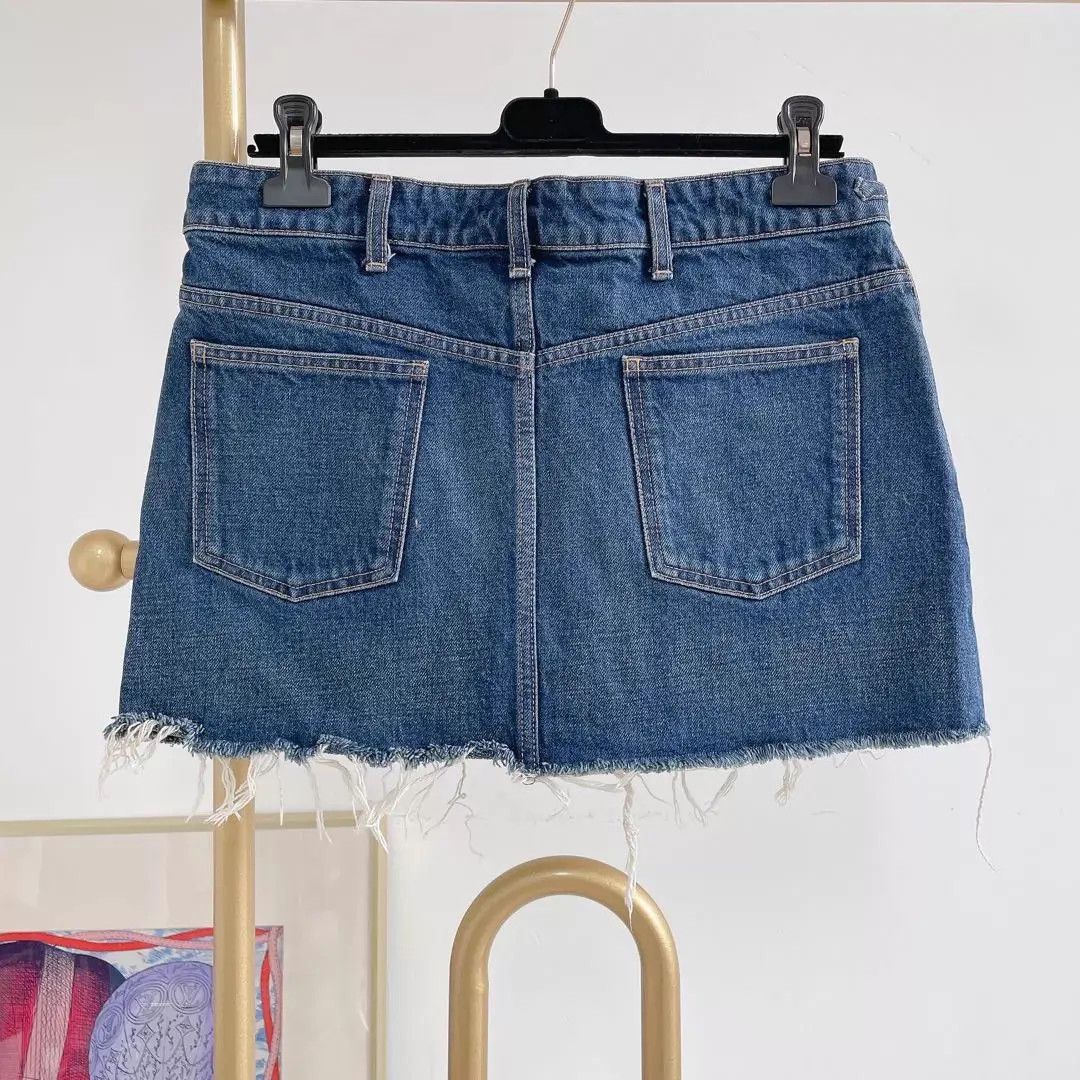 Celine CELINE blue casual short skirt size 29 Size 29" - 2 Thumbnail