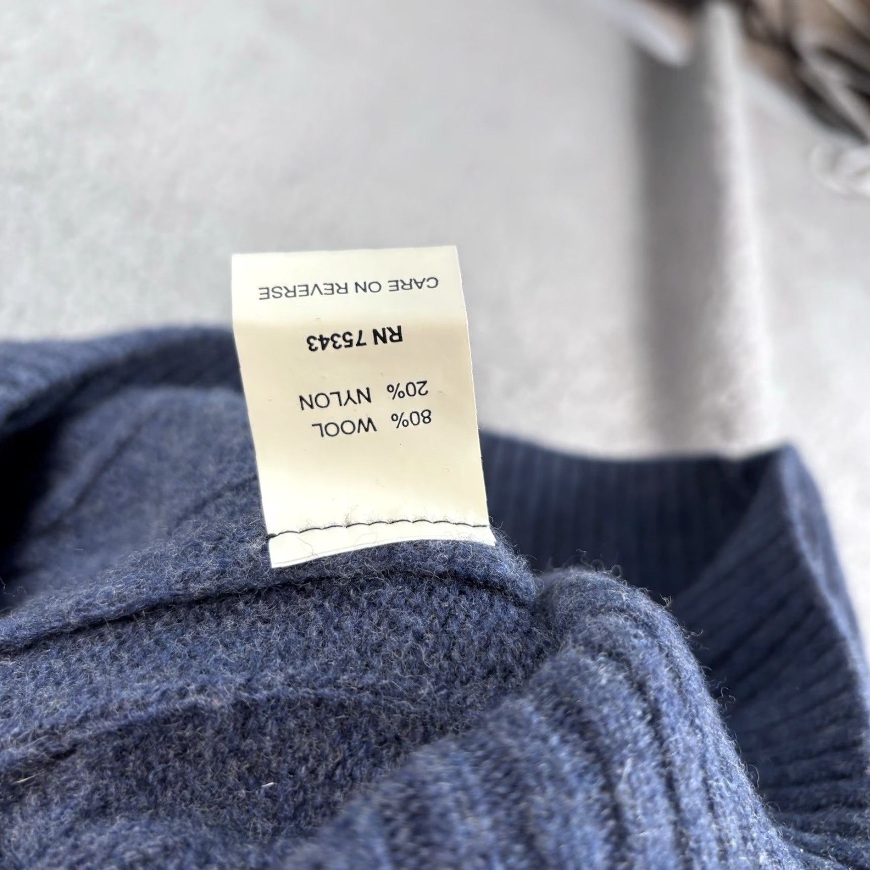 Vintage Daniele Blasi Sweater Mens Small Blue Wool 1/4 Zip Mock Neck Long Sleeve Solid Pullover Casual Winter Spring Italy Size US S / EU 44-46 / 1 - 4 Thumbnail