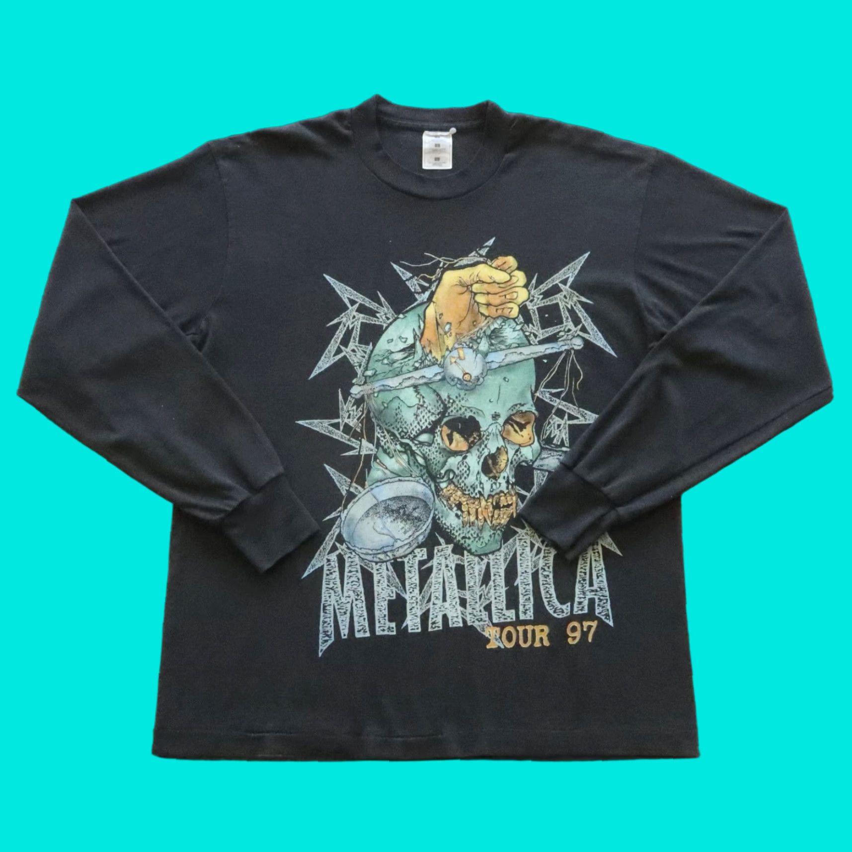 Vintage Vintage Metallica Tour '97 Long Sleeve Tee Shirt L Black Mens Size US L / EU 52-54 / 3 - 1 Thumbnail