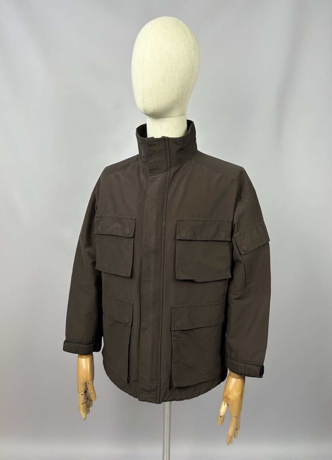 Japanese Brand × Takeo Kikuchi × Vintage Takeo Kikuchi Military Brown M65 Jacket Sz M Made in Japan Size US M / EU 48-50 / 2 - 1 Thumbnail