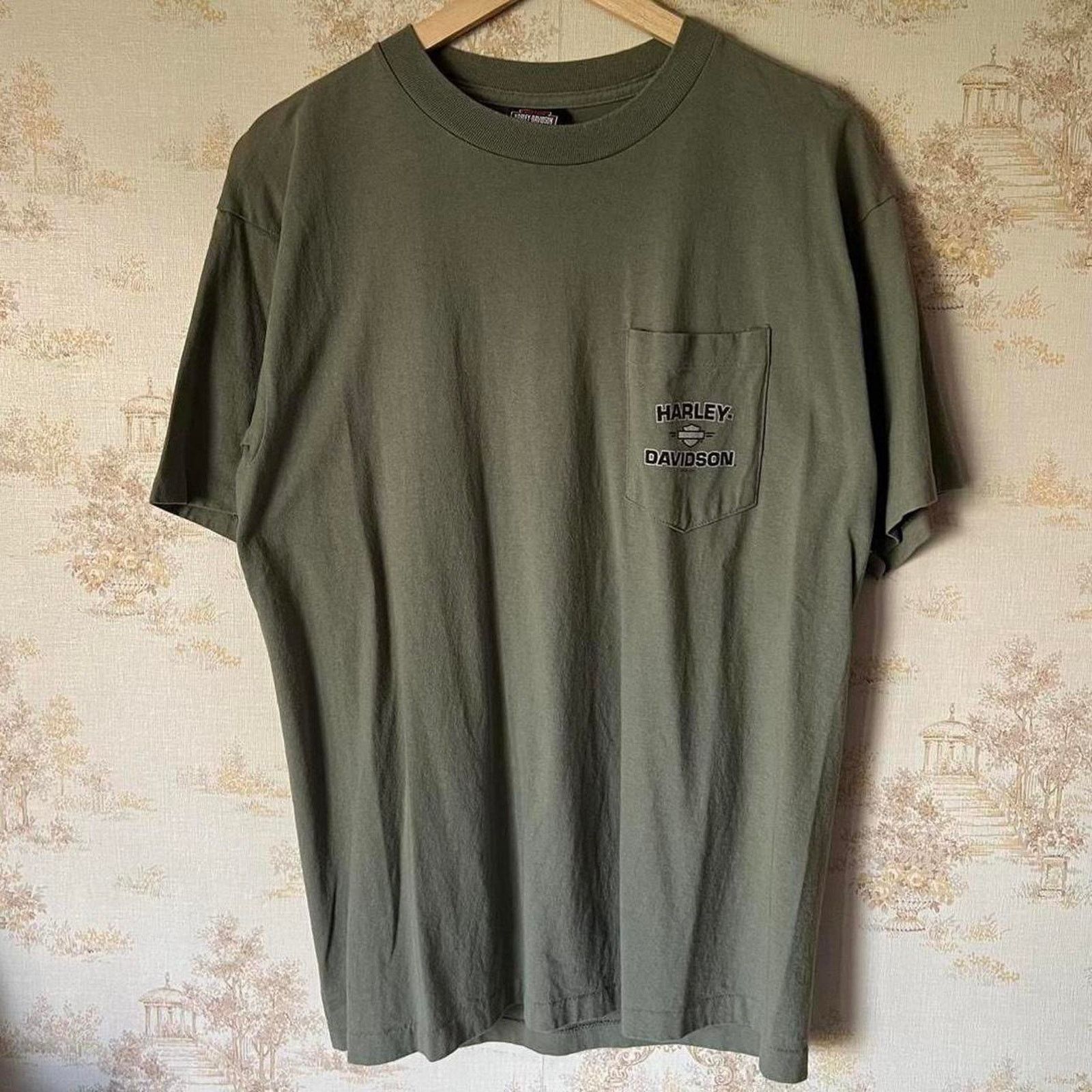 Harley Davidson 90s Harley Davidson T-Shirt | Hampton Roads Virginia | L Size US L / EU 52-54 / 3 - 3 Thumbnail