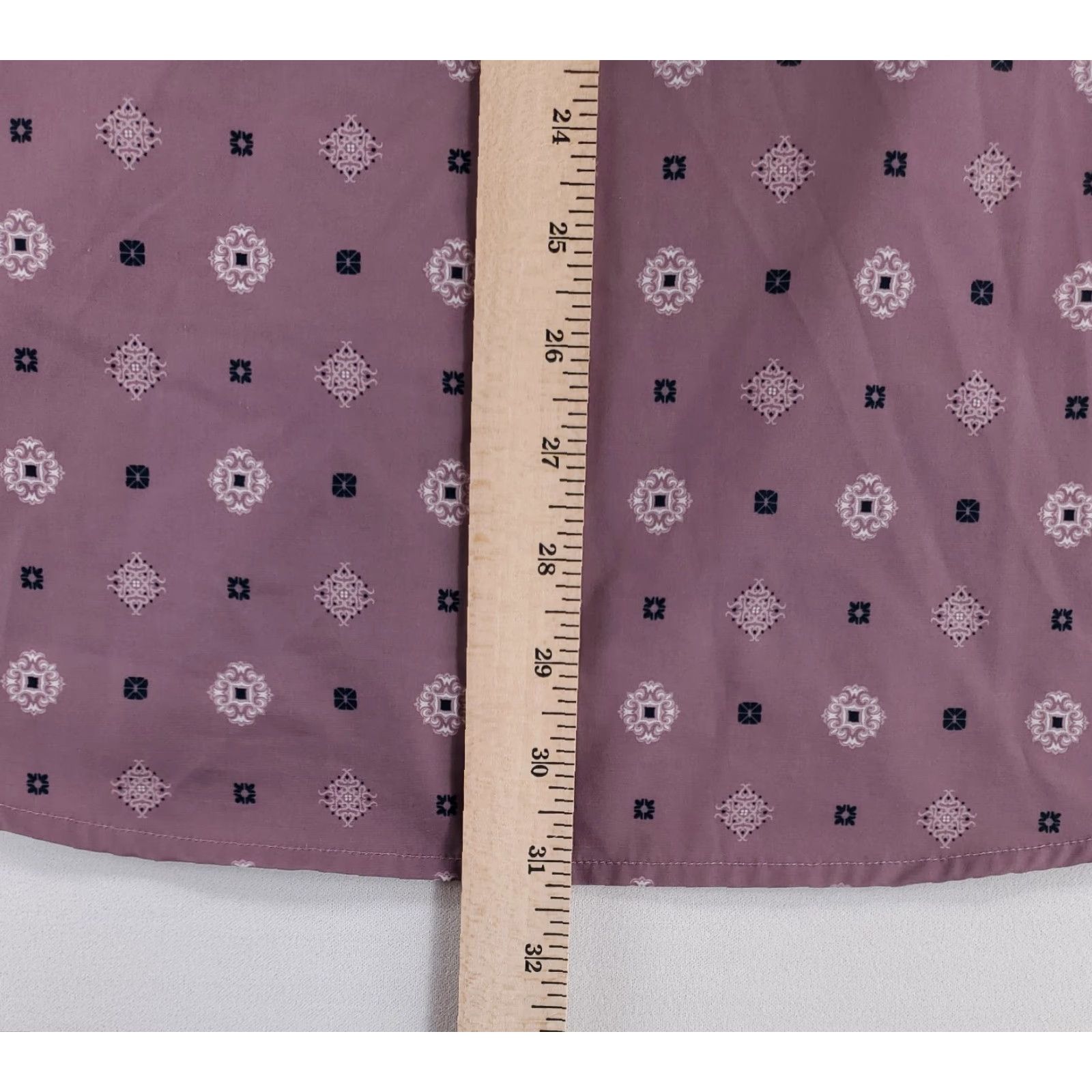 Vintage 7 Diamonds Button-Up Shirt 4 Way Stretch Short Sleeve Purple Mens XL Patterned Size US XL / EU 56 / 4 - 6 Thumbnail