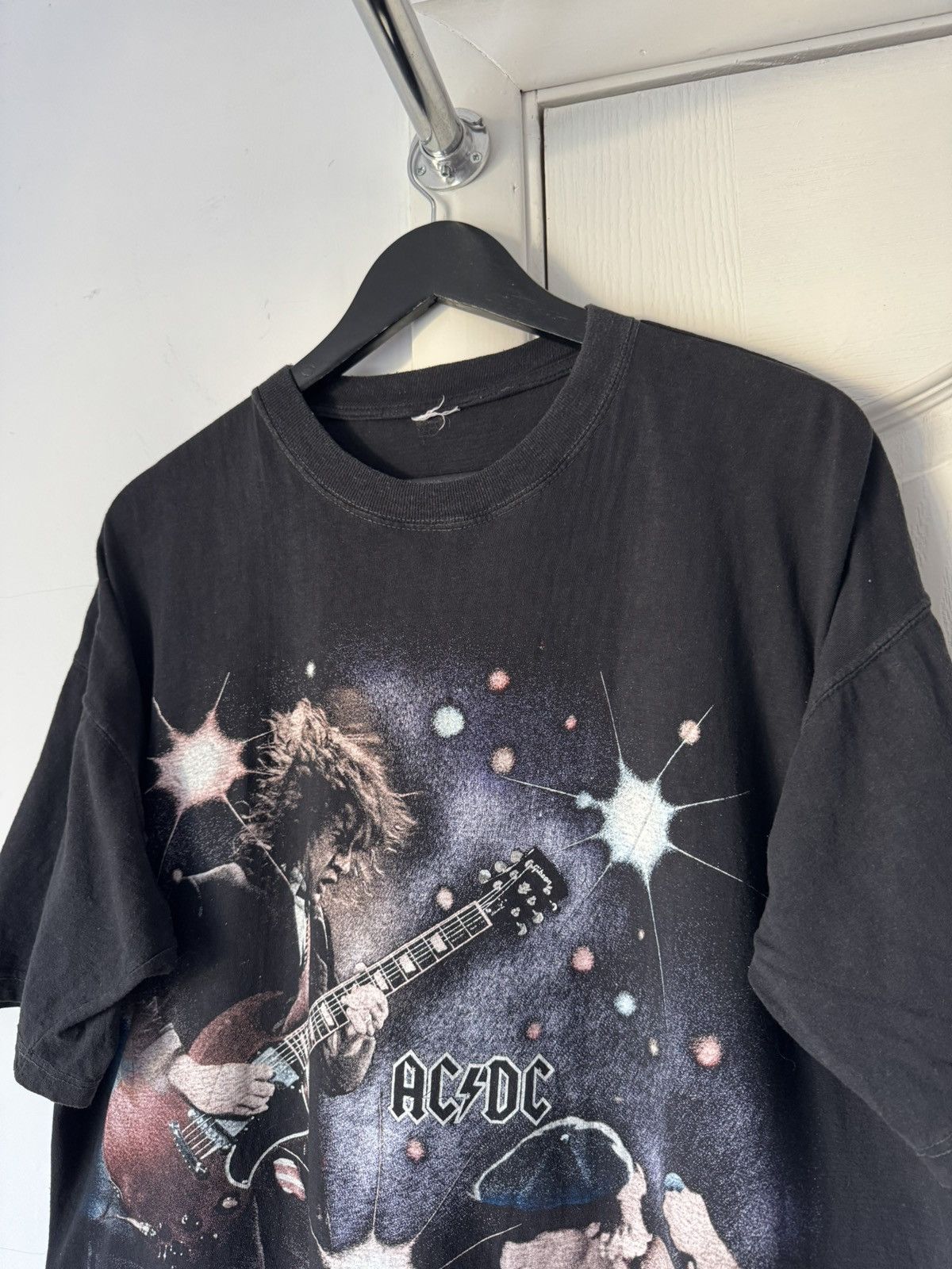 Band Tees Vintage 90s ACDC EMPIRE Allover Printed T Shirt Tee Size US XL / EU 56 / 4 - 5 Thumbnail