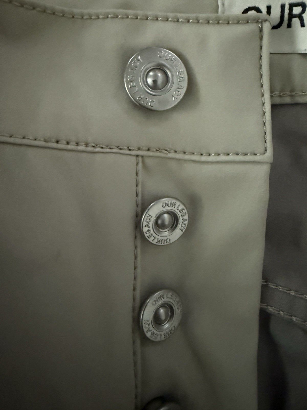 Our Legacy Formal Cut Dusty White Muted Scuba Pants Size US 29 - 3 Thumbnail