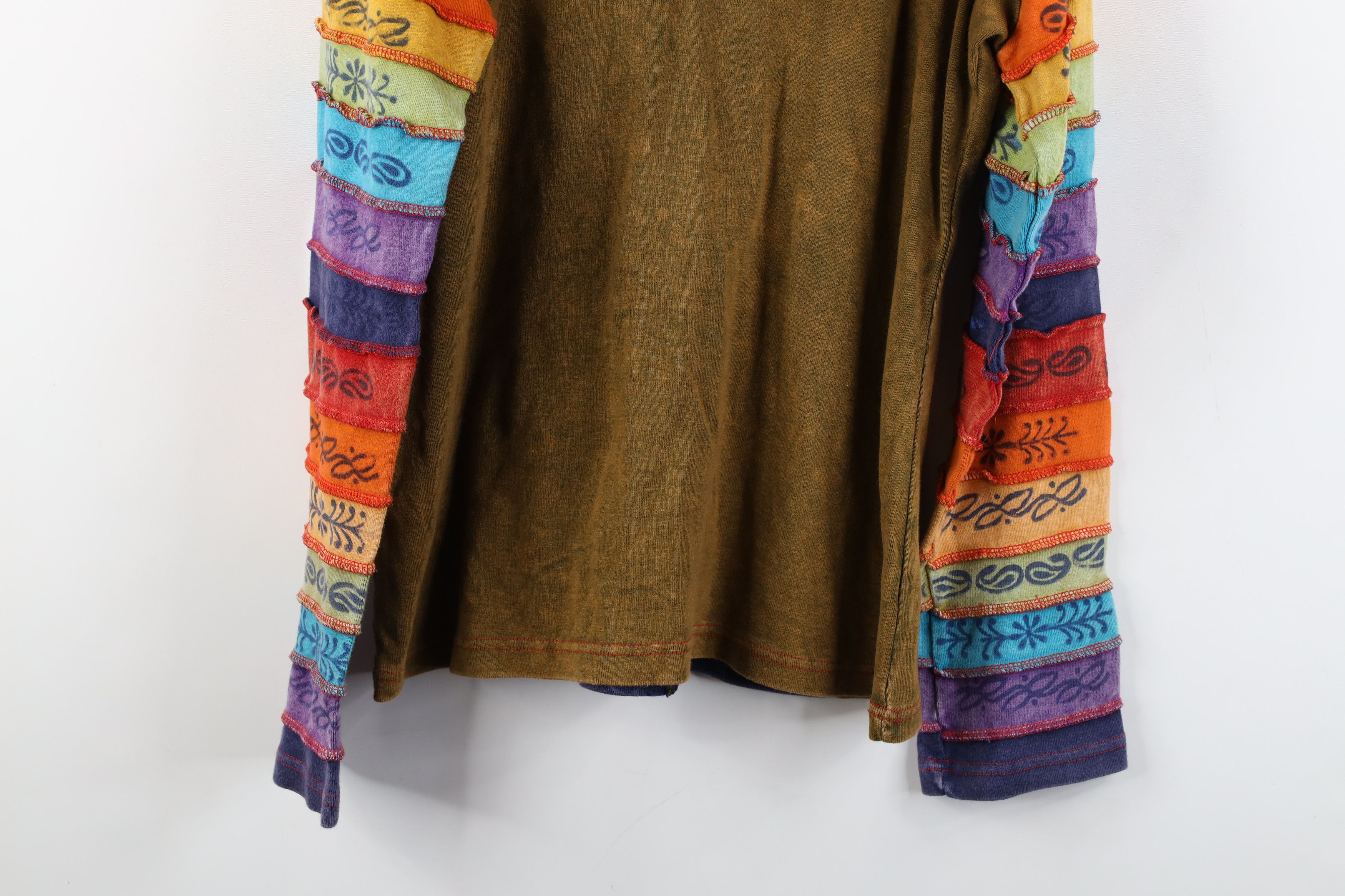 Vintage Vintage 90s Y2K Streetwear Fair Rainbow Sun Full Zip Hoodie Size M / US 6-8 / IT 42-44 - 16 Thumbnail