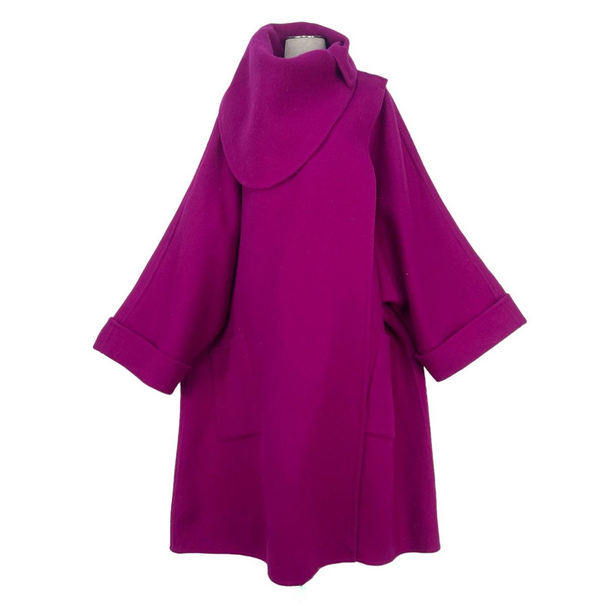 Yohji Yamamoto Runaway F/W 1987 Purple Wool Coat Size M / US 6-8 / IT 42-44 - 2 Thumbnail