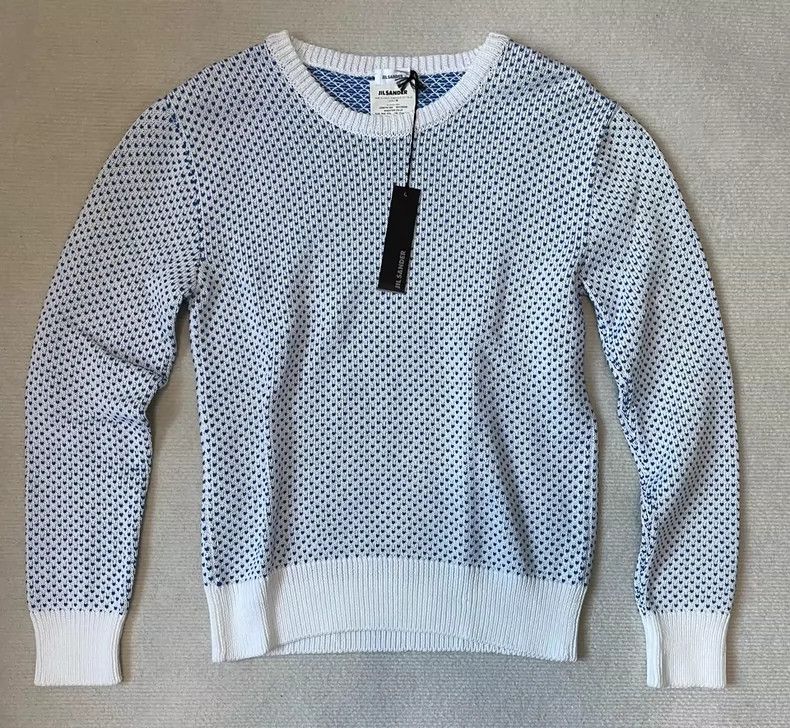 Jil Sander Jil Sander Special silhouette knitted sweater Size L / US 10 / IT 46 - 1 Thumbnail