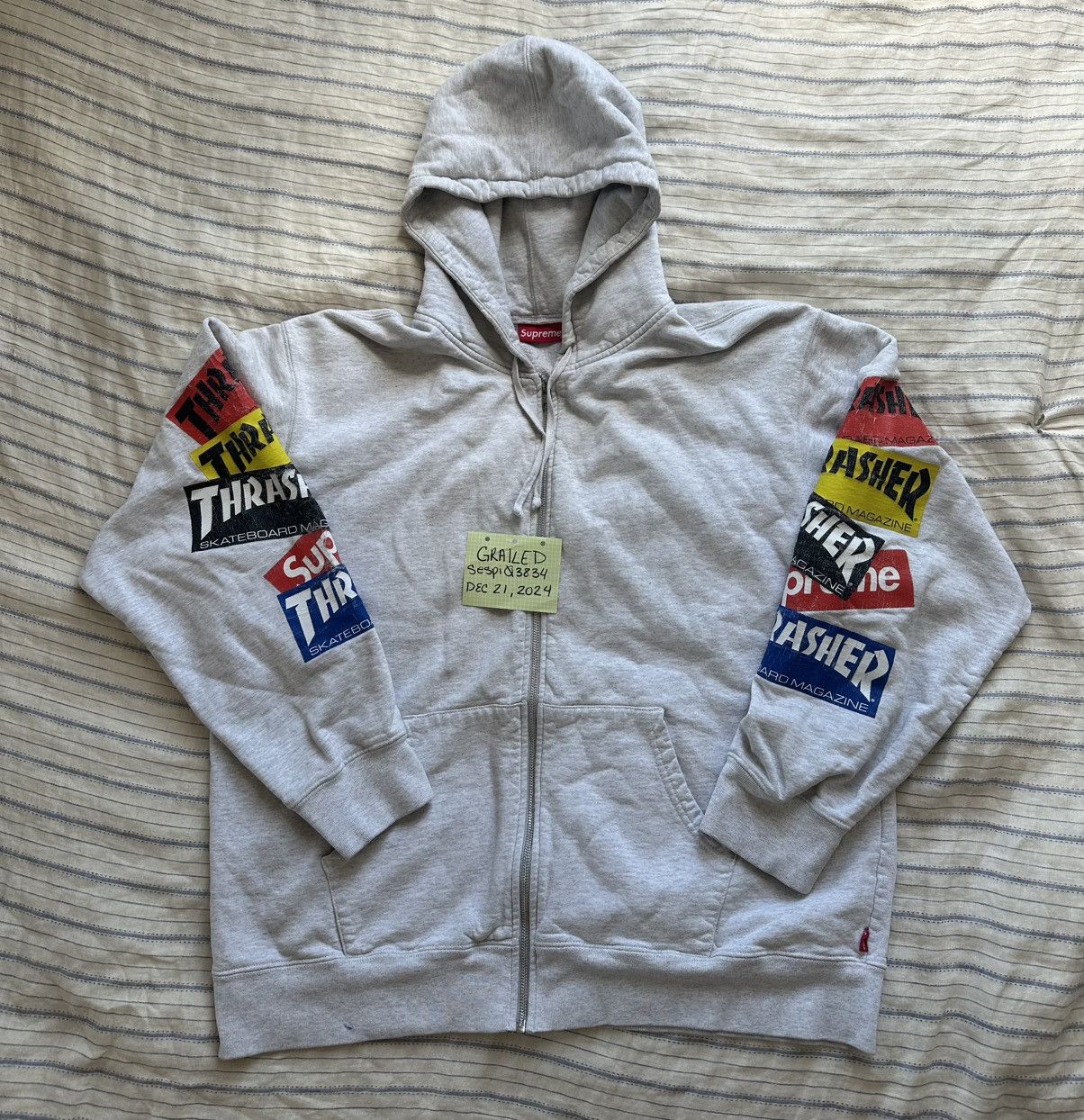 2016 Palace Roadrunner Grey shops Marl Hoodie